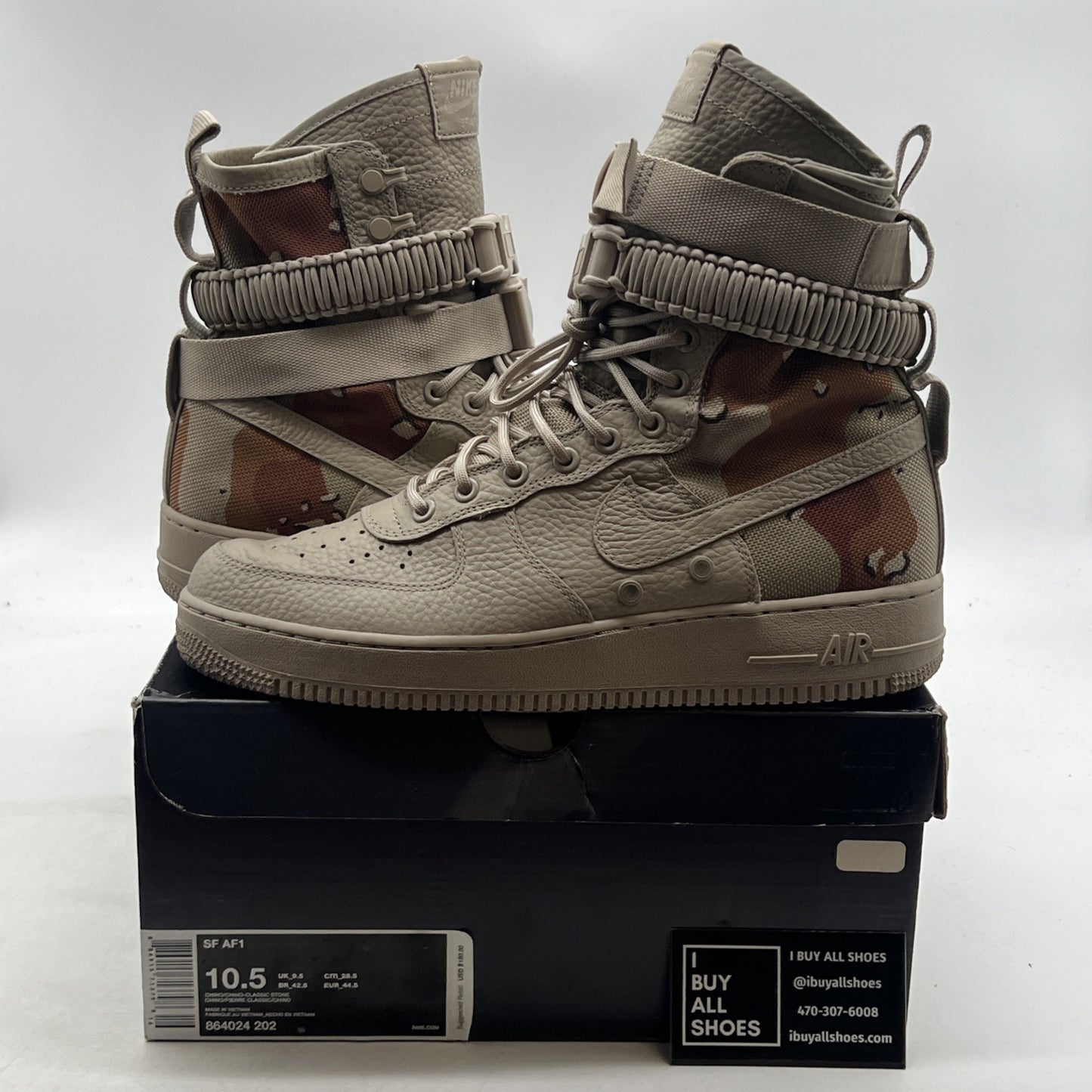 Size 10.5 - Nike SF Air Force 1 Desert Camo (864024-202)