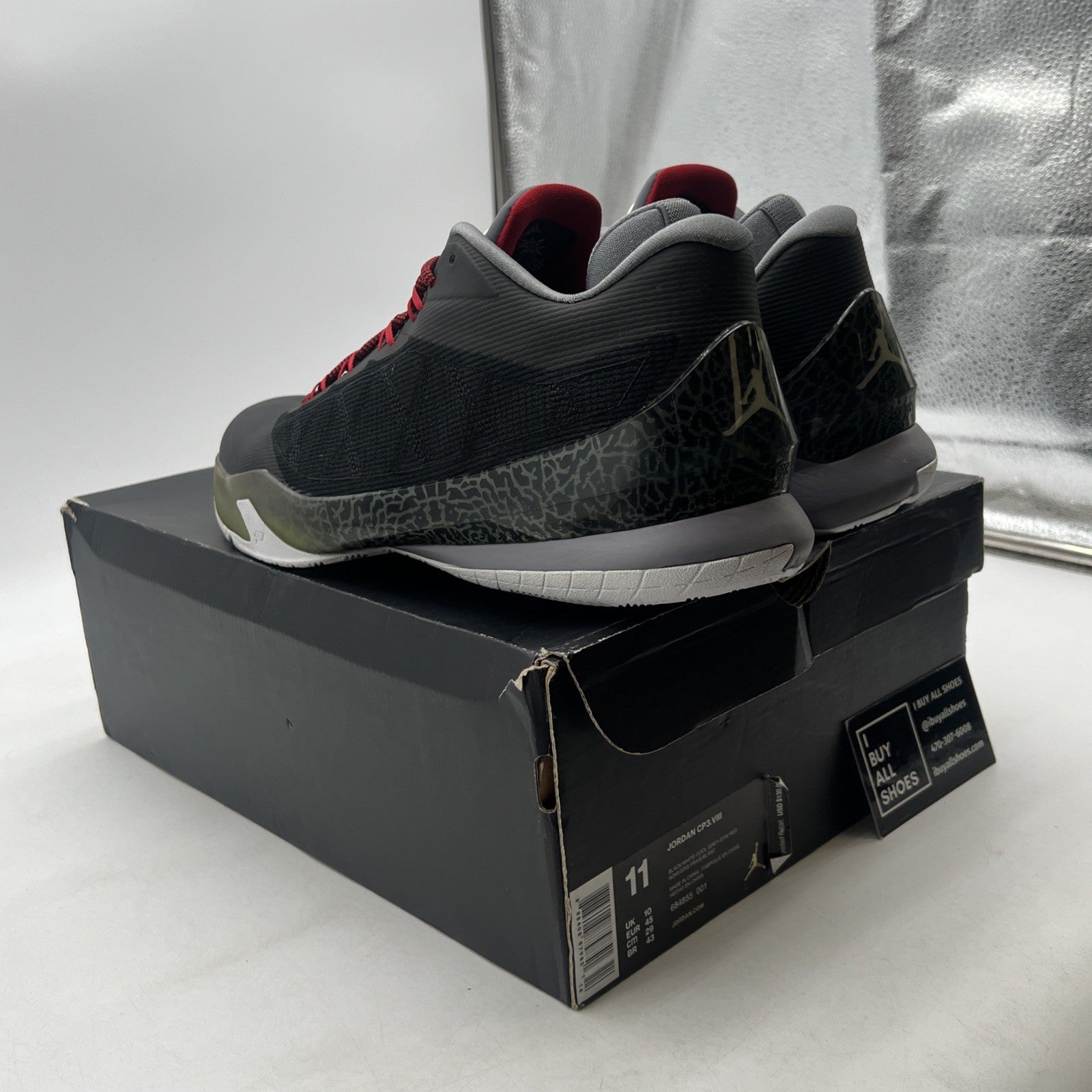 Size 11 - Air Jordan CP3.VIII Black (684855-001)