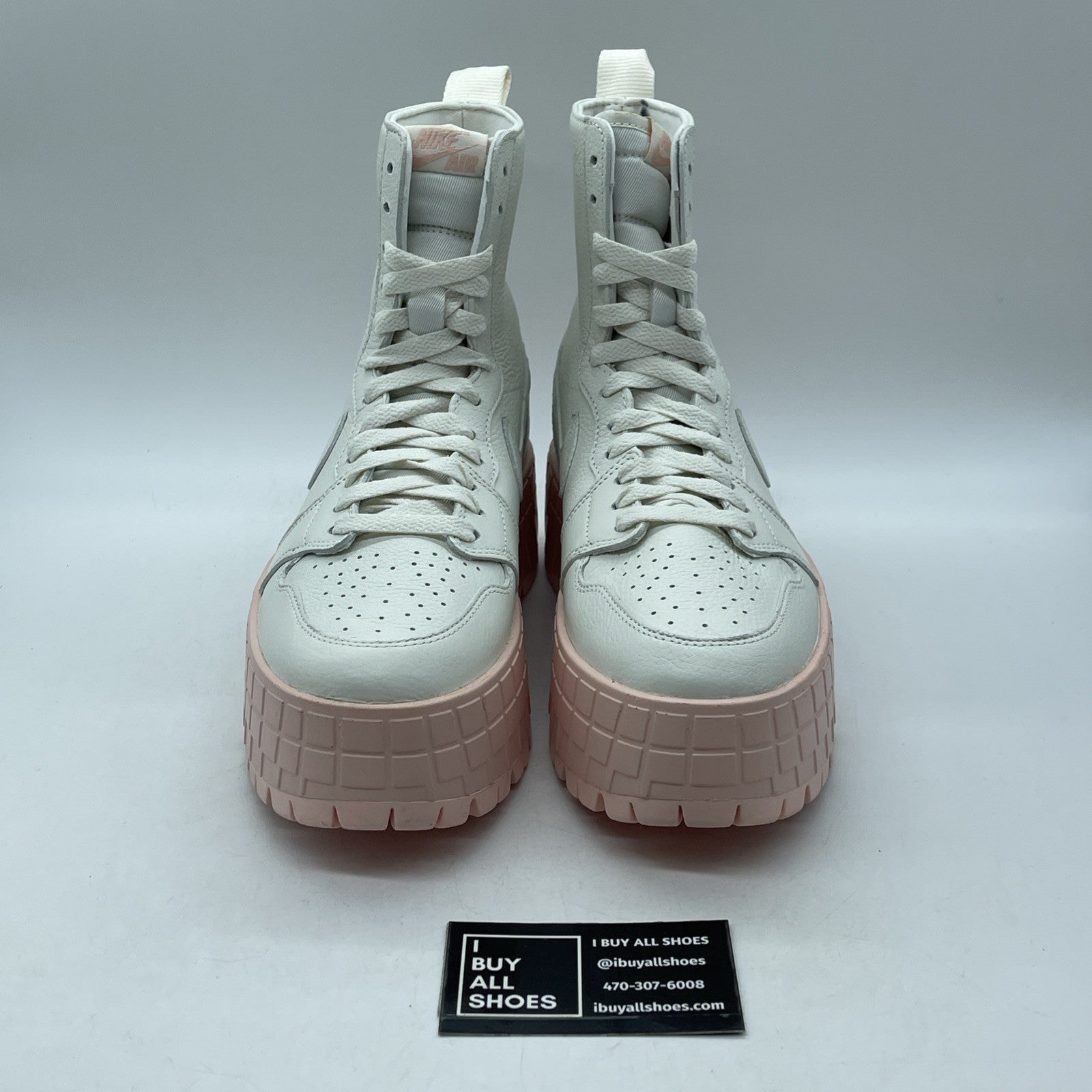 Size 9W - Air Jordan 1 Brooklyn Women's Boots Sail Legend Pink (FJ5737-116)