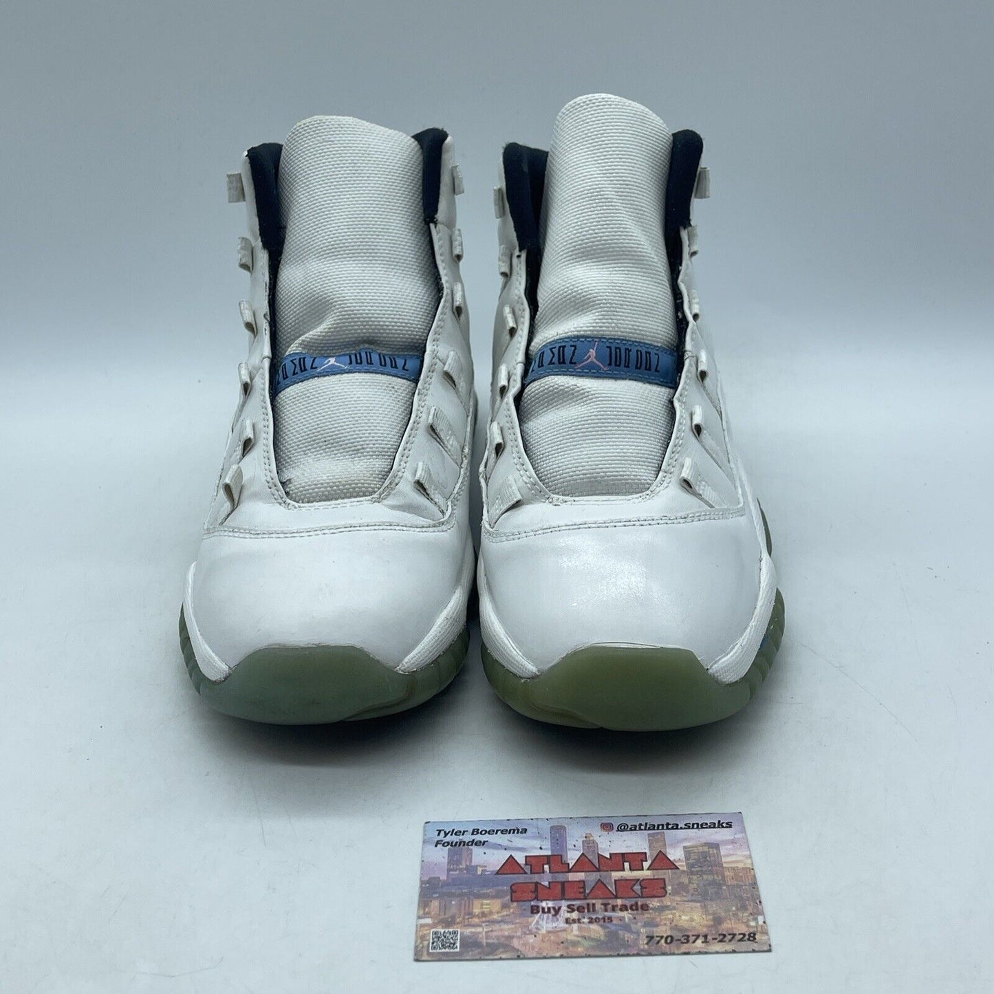 Size 7Y - Nike Air Jordan 11 Retro GS White Legend Blue Black (378038-117)