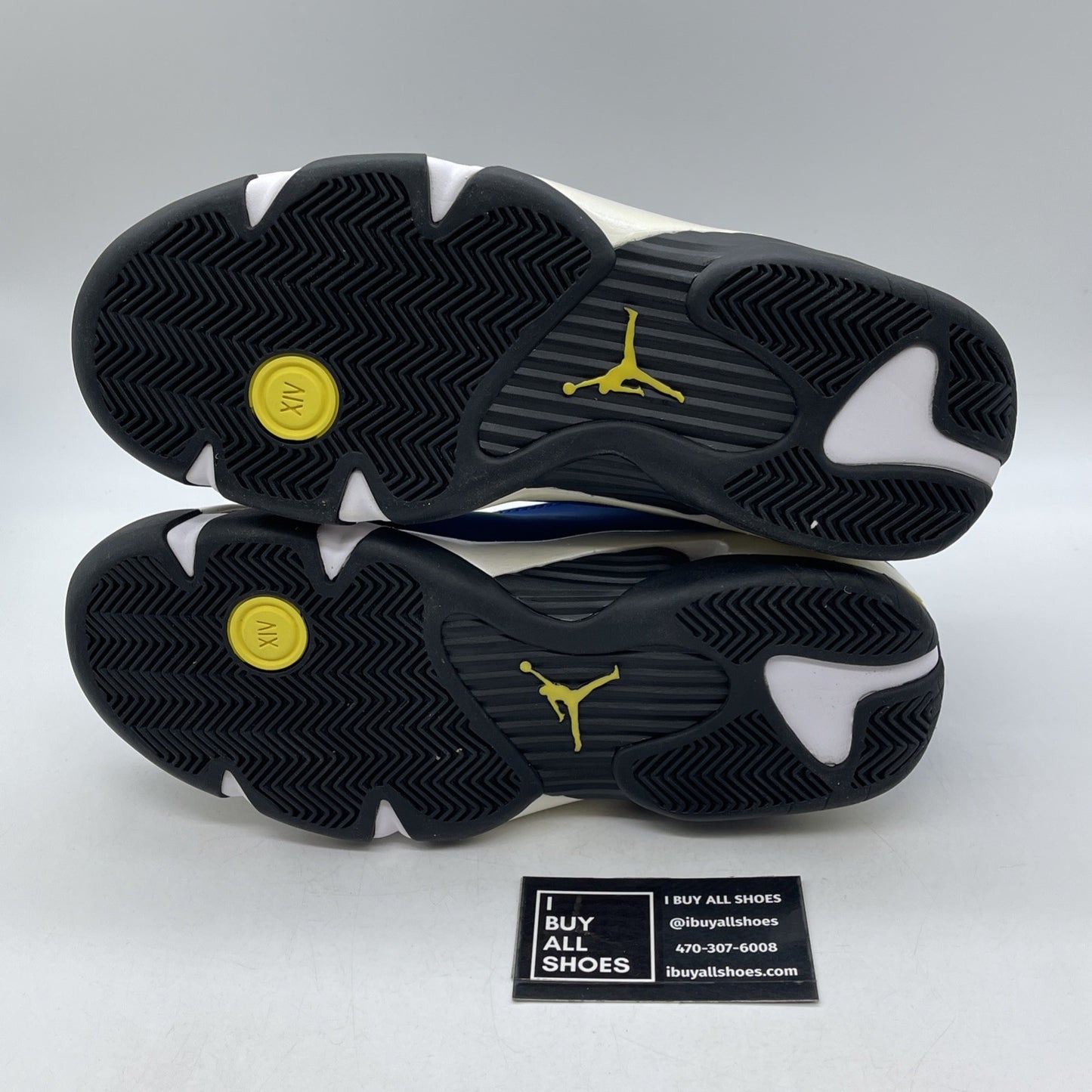 Size 9.5 - Air Jordan 14 Retro 2015 Low Laney Blue Black Suede (807511-405)