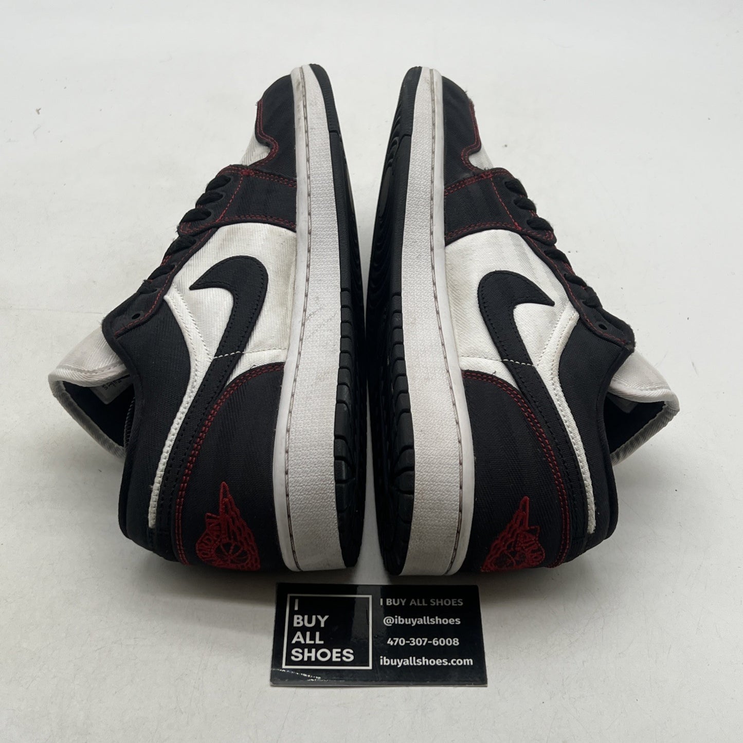 Size 11 - Air Jordan 1 SE Utility Low White Black Red W (DD9337-106)