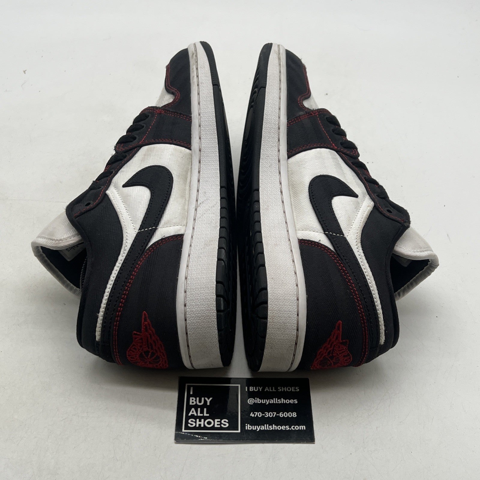 Size 11 - Air Jordan 1 SE Utility Low White Black Red W (DD9337-106)