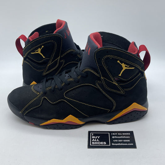 Size 10.5 - Air Jordan 7 Retro Citrus Black Red Yellow Suede (CU9307-081)