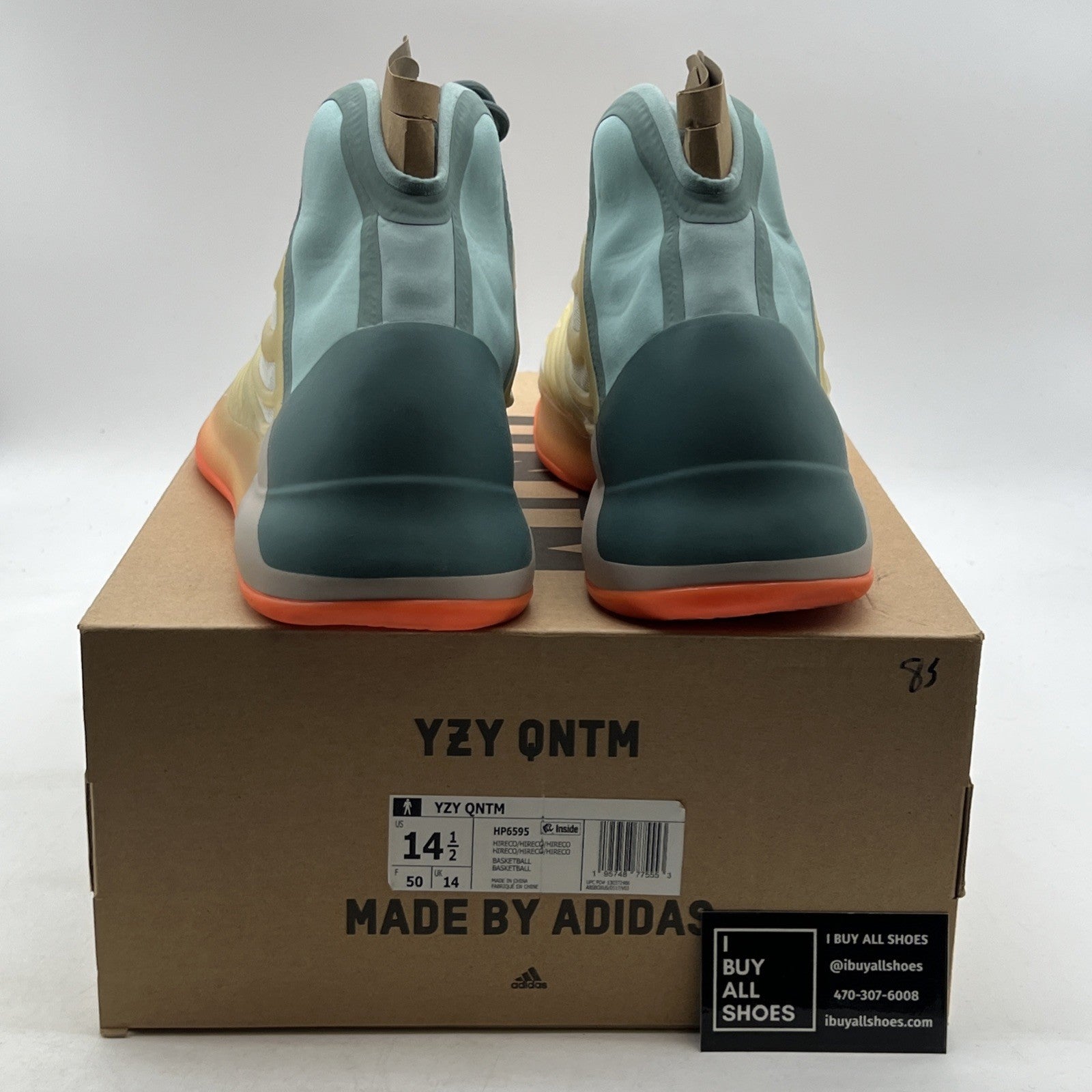 Size 14.5 - adidas Yeezy Quantum Hi-Res Coral (HP6595)