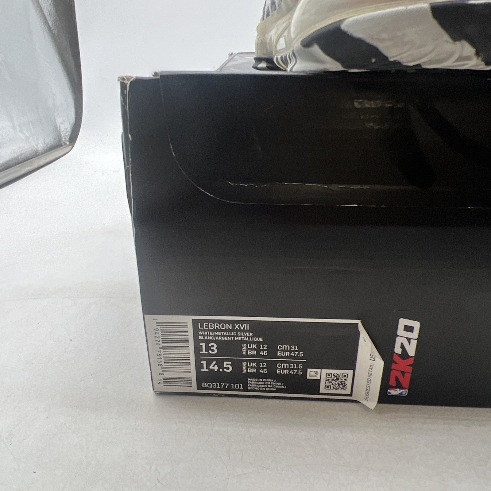 Size 13 -Nike NBA 2K20 x LeBron 17 Gamer Exclusive Bron 2K Playoffs (BQ3177-101)