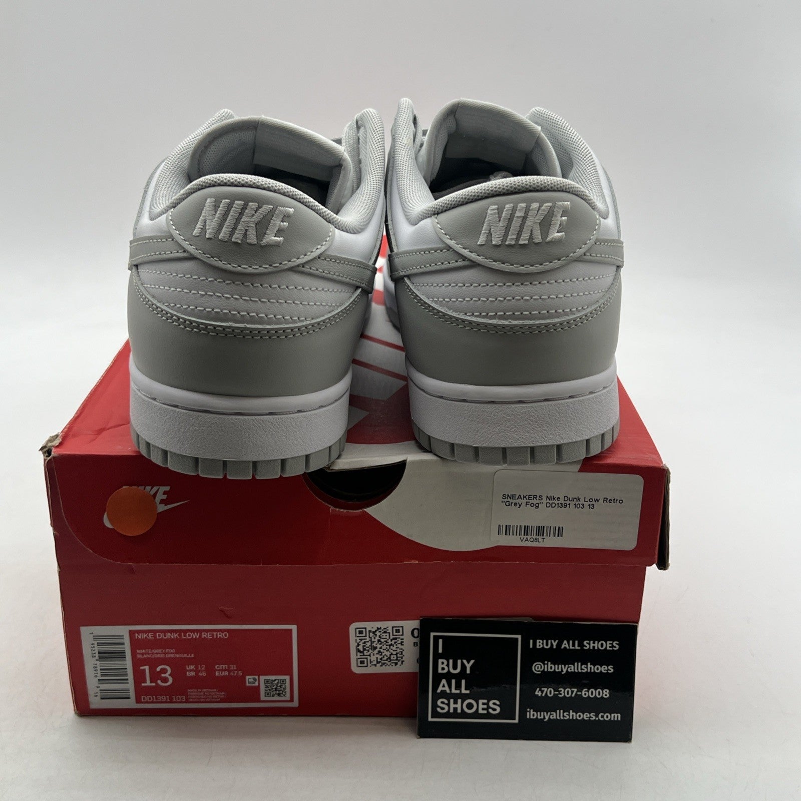 Size 13 - Nike Dunk Low Grey Fog (DD1391-103)