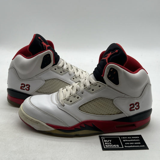 Size 9.5 - Air Jordan 5 Retro 2013 Fire Red (136027-120)