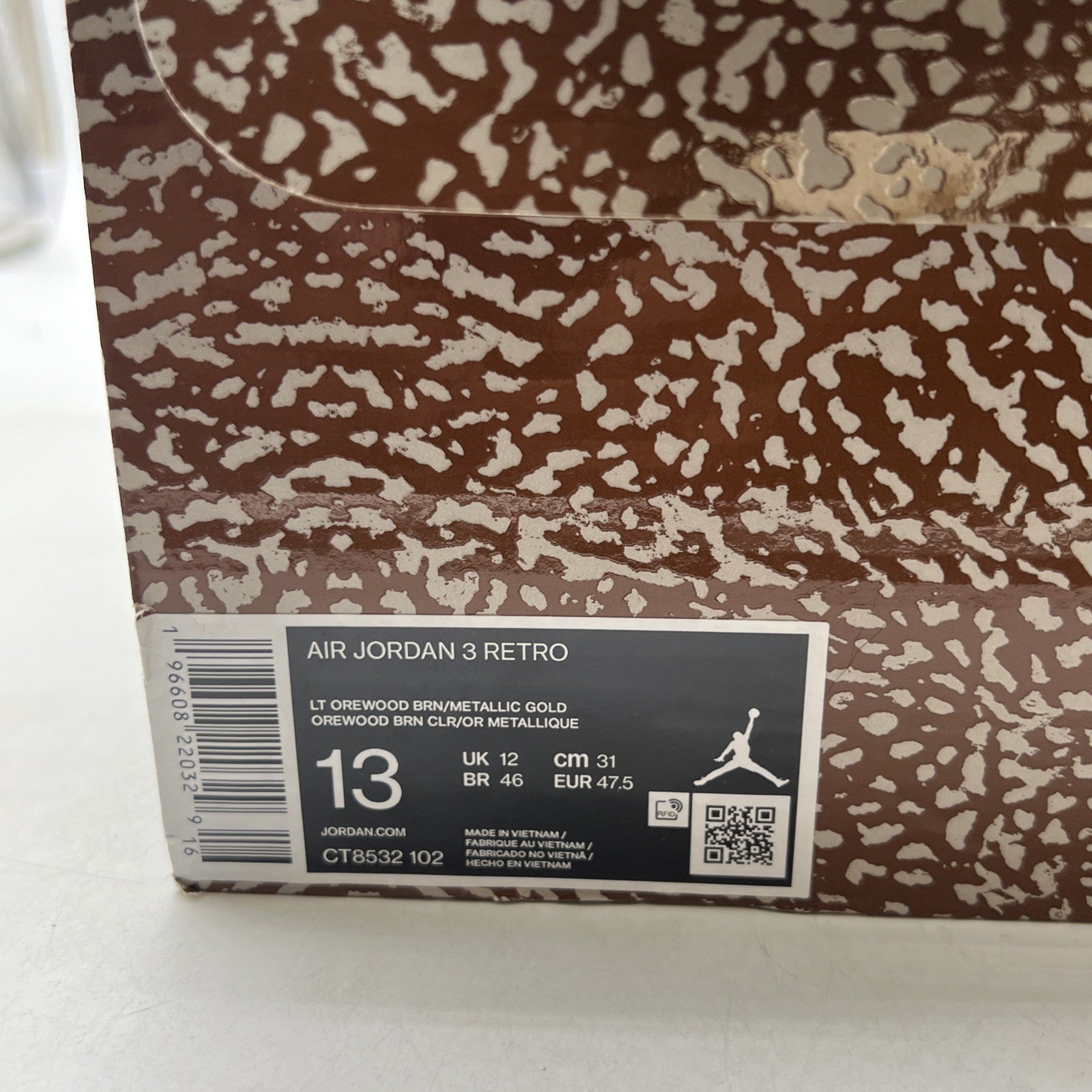 Size 13 - Air Jordan 3 Retro Low Palomino (CT8532-102)