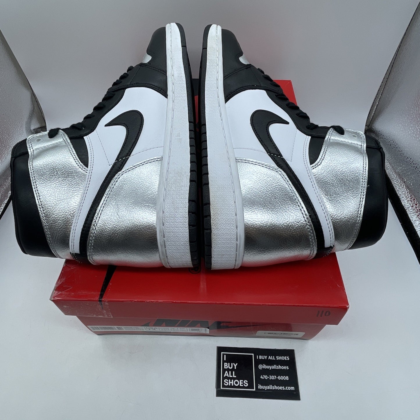 Size 13 - Air Jordan 1 High OG Metallic Silver (CD0461-001)