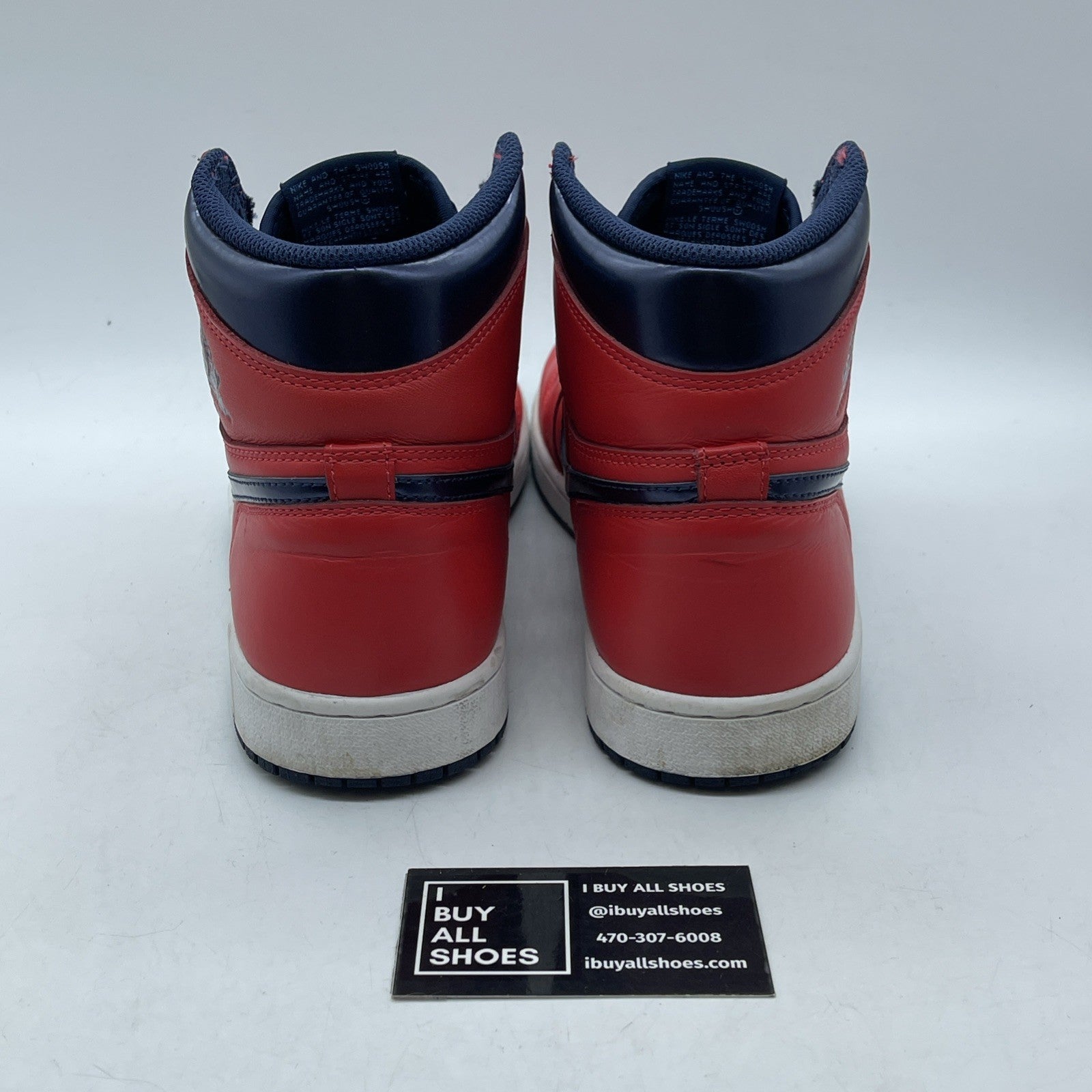 Size 9.5 - Air Jordan 1 Retro OG High David Letterman Blue Red (555088-606)