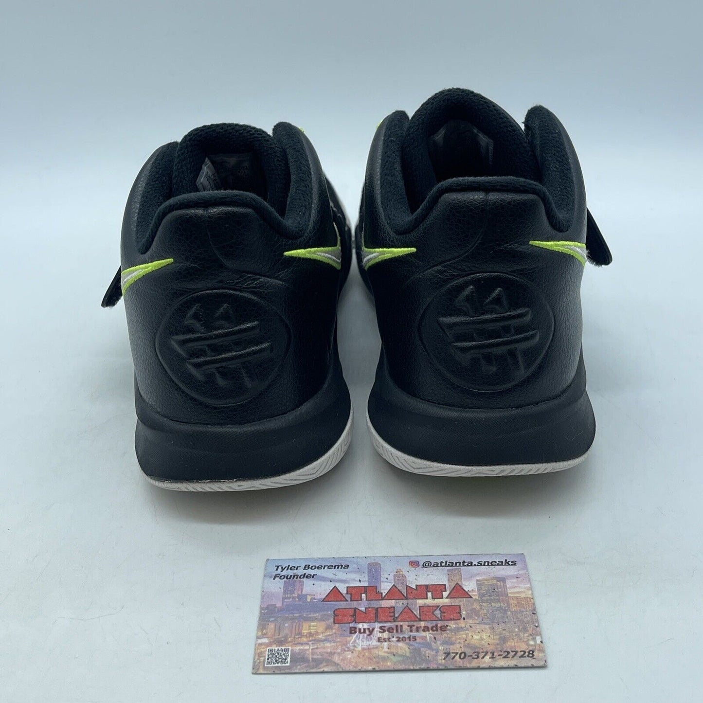 Size 6Y - Nike Kyrie Flytrap 3 Black White Volt Youth Suede Leather (BQ5620-001)