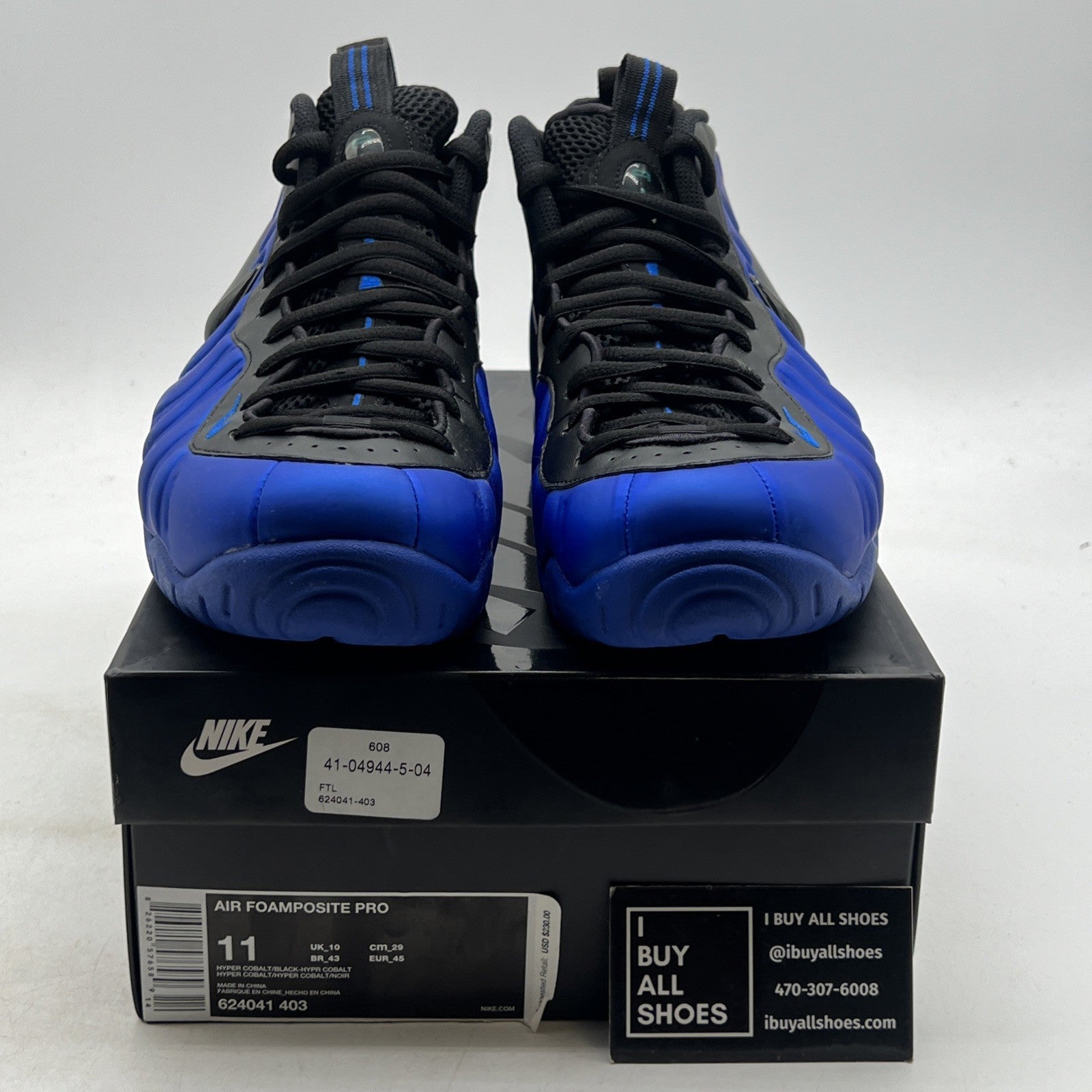 Size 11 - Nike Air Foamposite Pro Hyper Cobalt (624041-403)