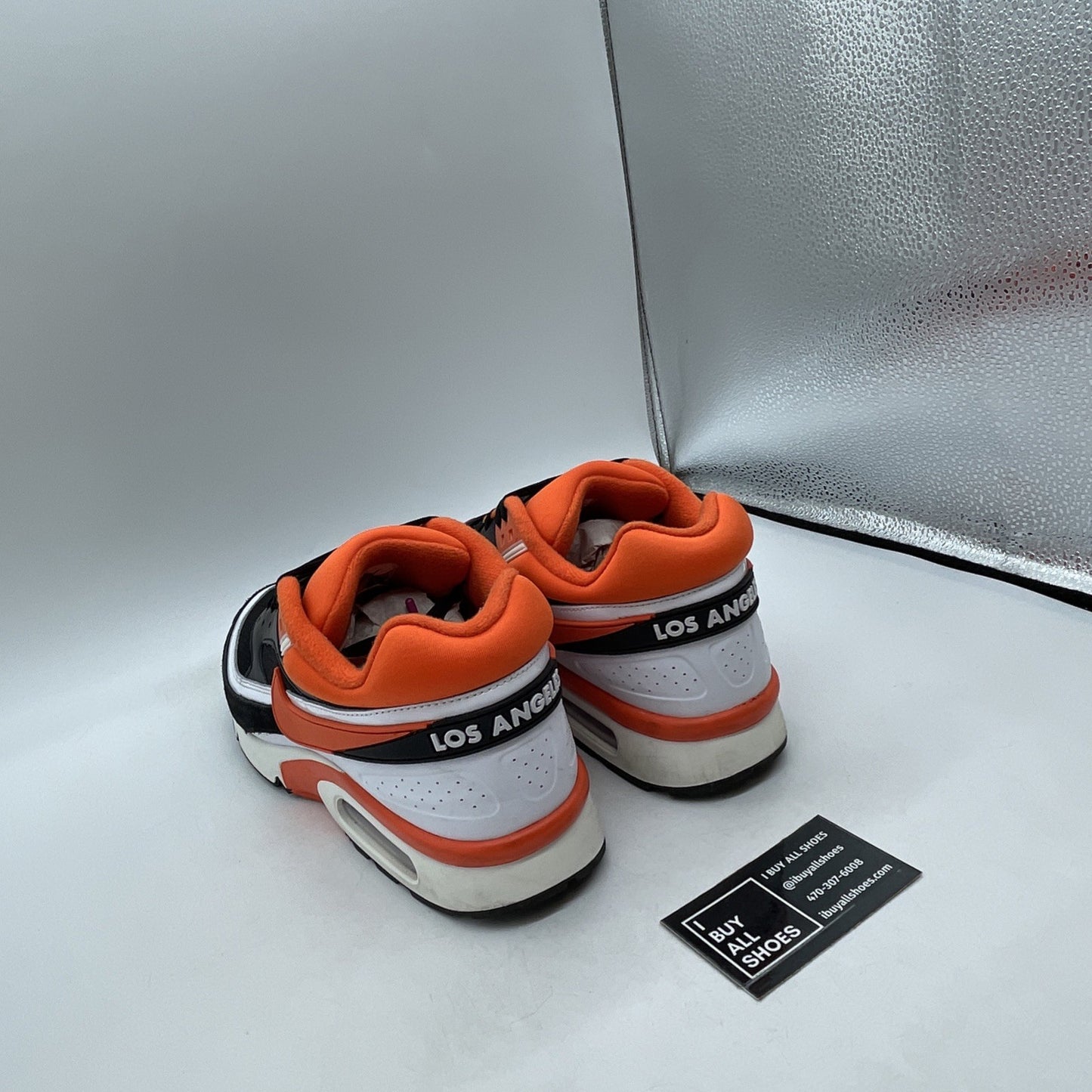 Size 11.5 - Nike Air Max BW Los Angeles Black Orange Suede Leather (DM6444-001)