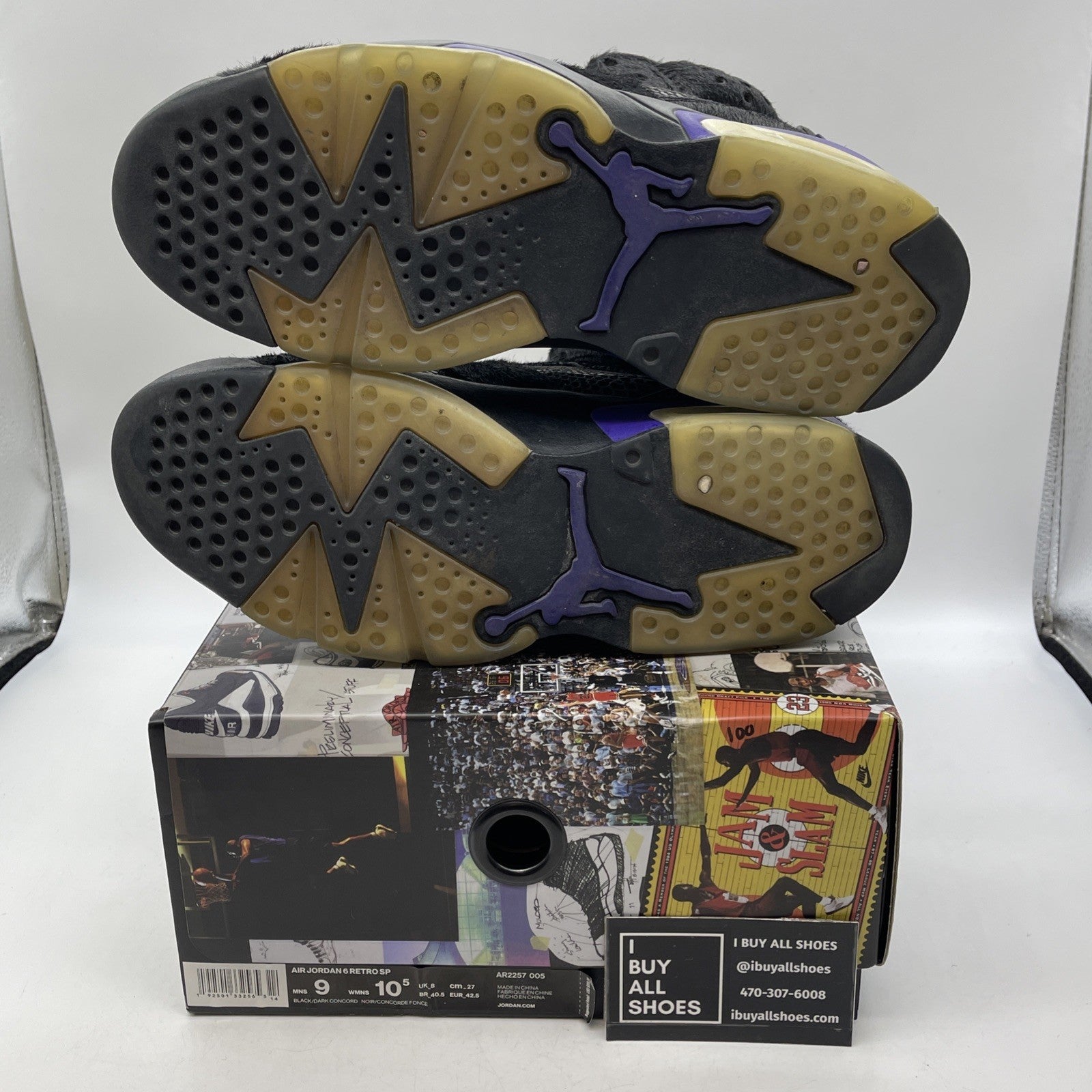 Size 9 - Social Status x Air Jordan 6 Retro Pony Hair (AR2257-005)