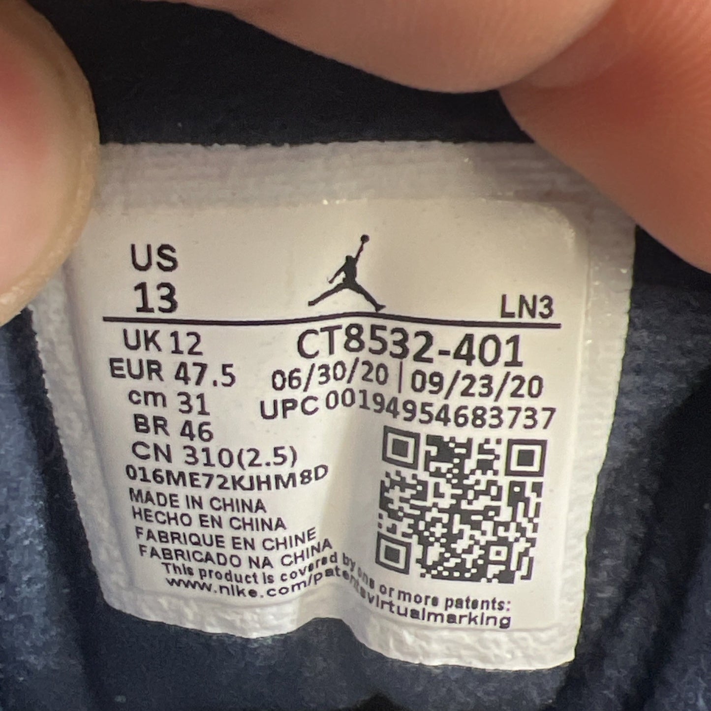 Size 13 - Air Jordan 3 Retro Blue (CT8532-401)