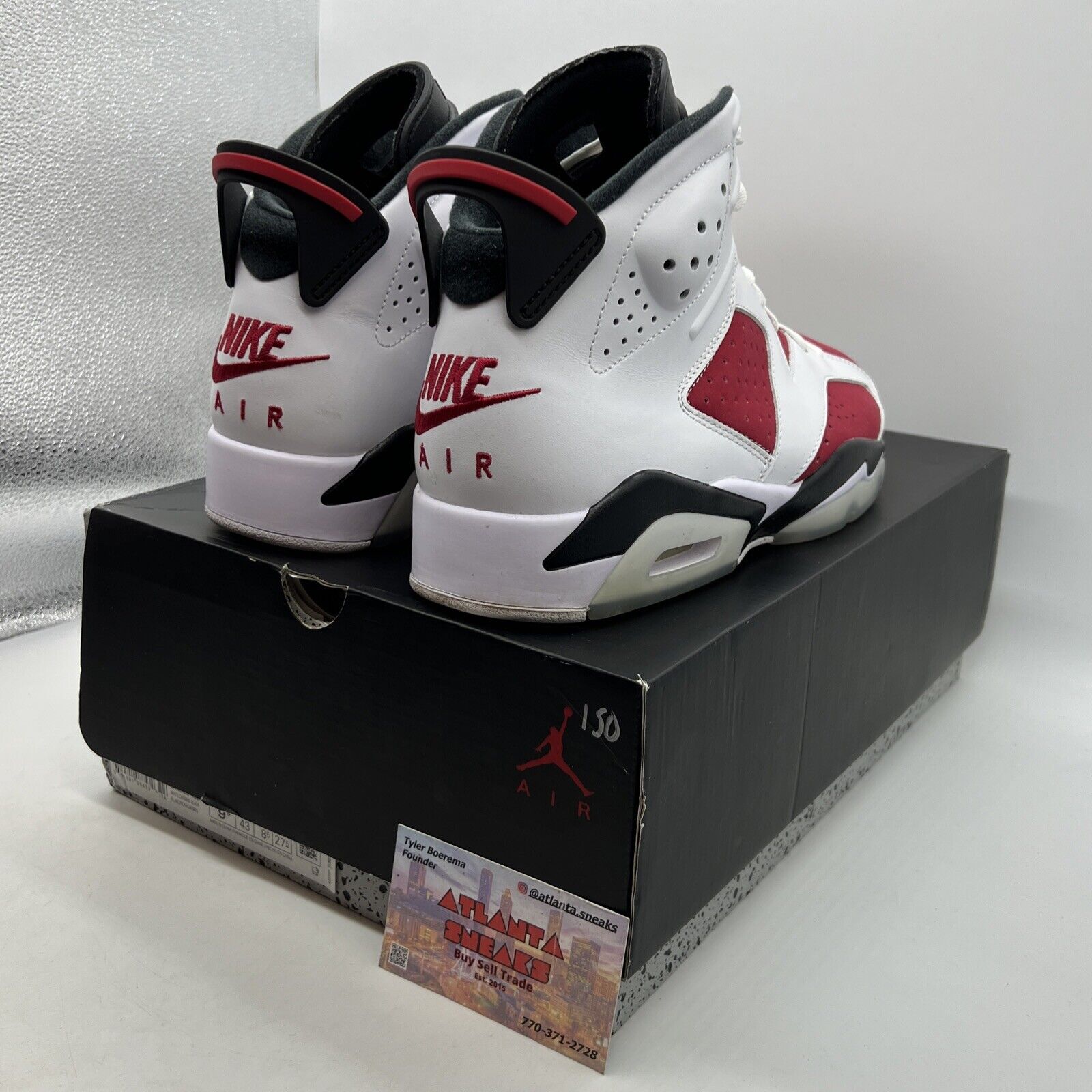 Size 9.5 - Jordan 6 Retro OG Mid Carmine White Leather Red Suede (CT8529-106)