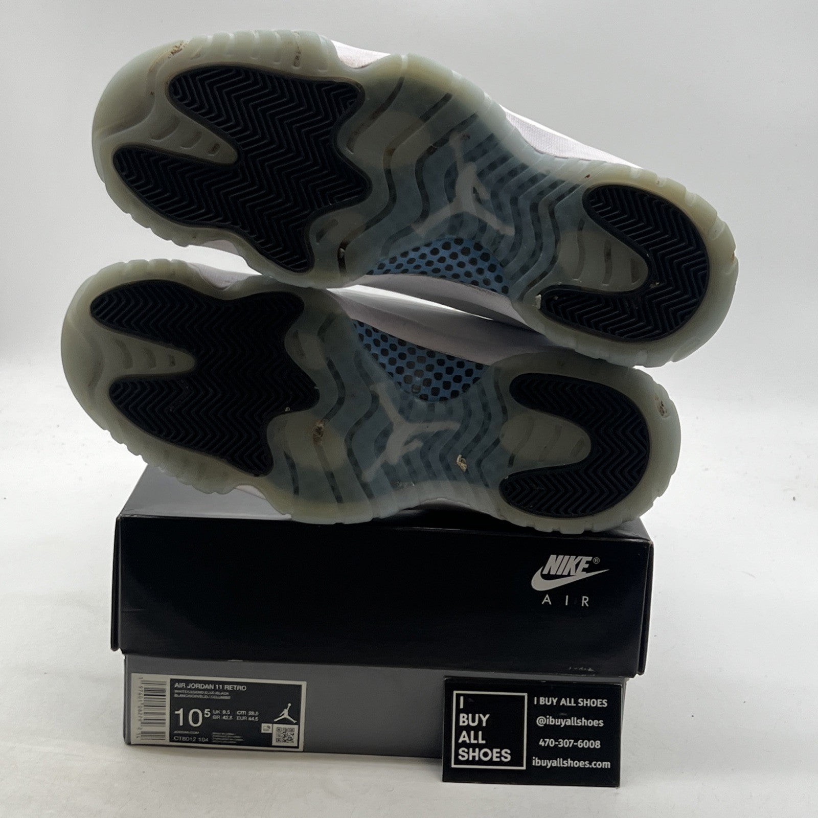 Size 10.5 - Air Jordan 11 Retro 2024 Legend Blue / Columbia (CT8012-104)