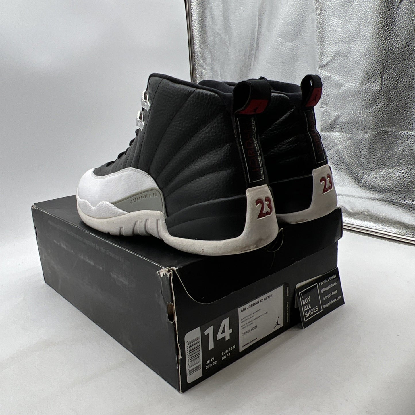 Size 14 - Air Jordan 12 Retro 2012 Playoff (130690-001)