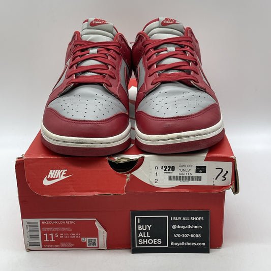 Size 11.5 - Nike Dunk Low SP UNLV Red Grey Leather (DD1391-002)