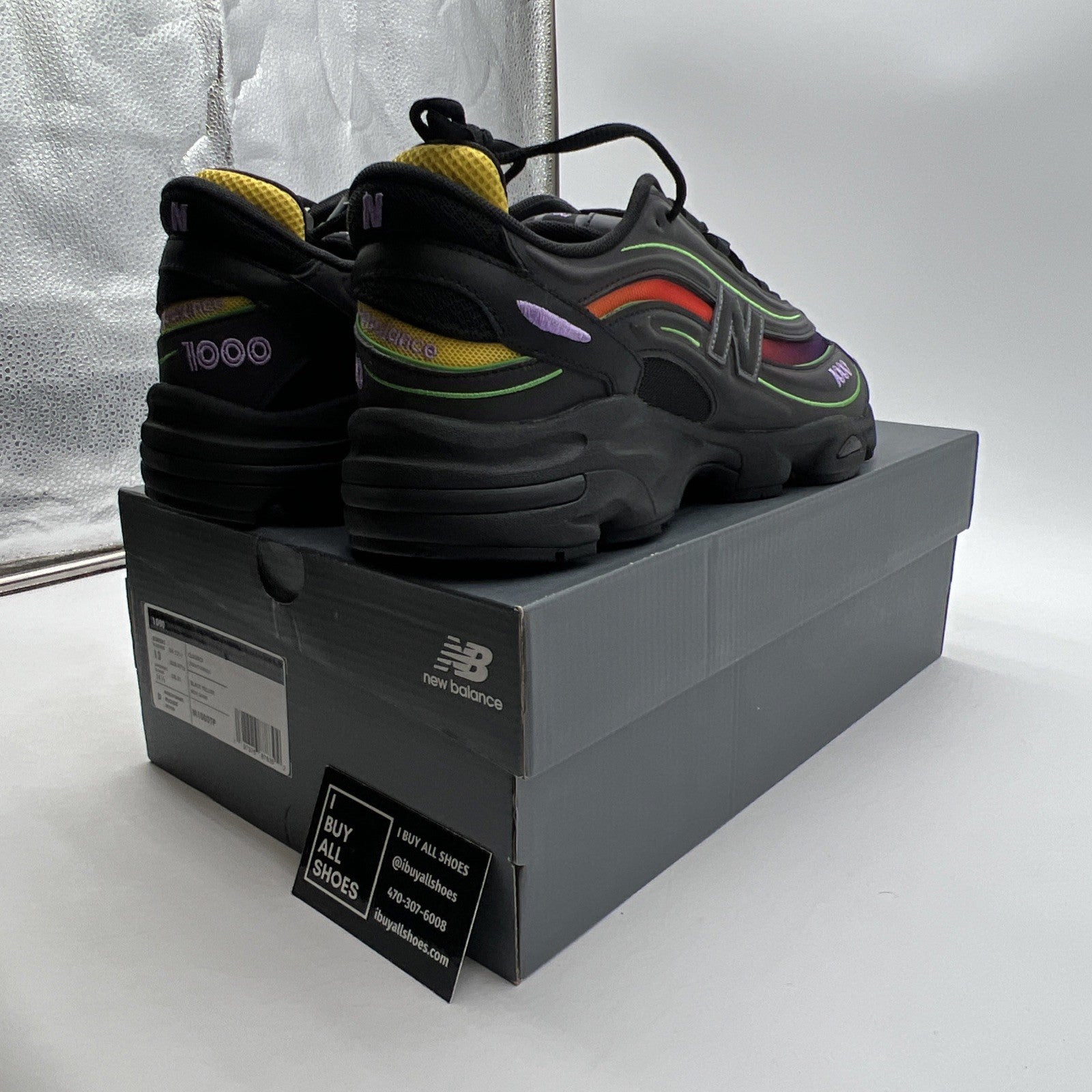 Size 13 - New Balance 1000 Reflective Pack - Black Honeycomb (M1000TP)