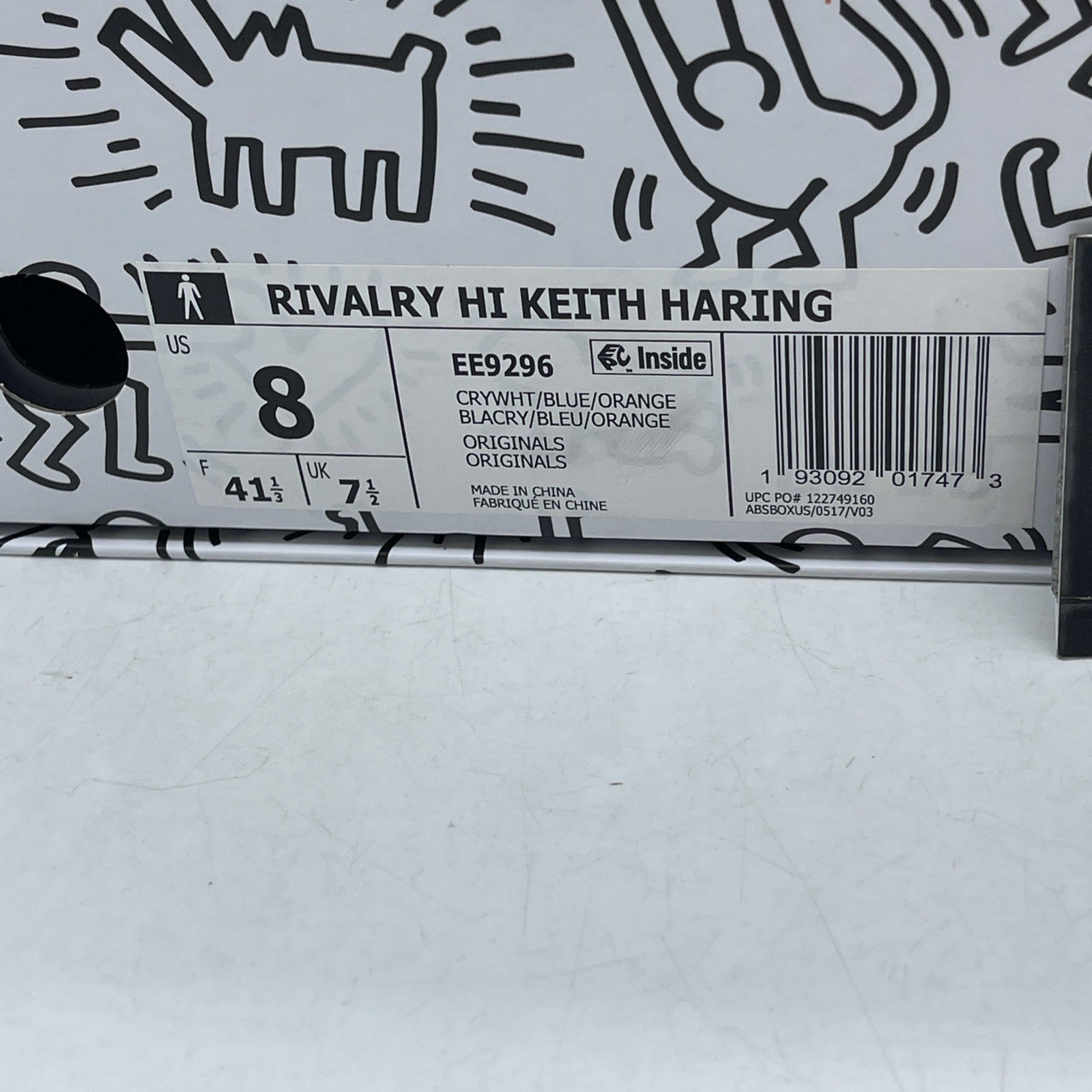 Size 8 - Adidas Keith Haring x Rivalry High Pop Art (EE9296)