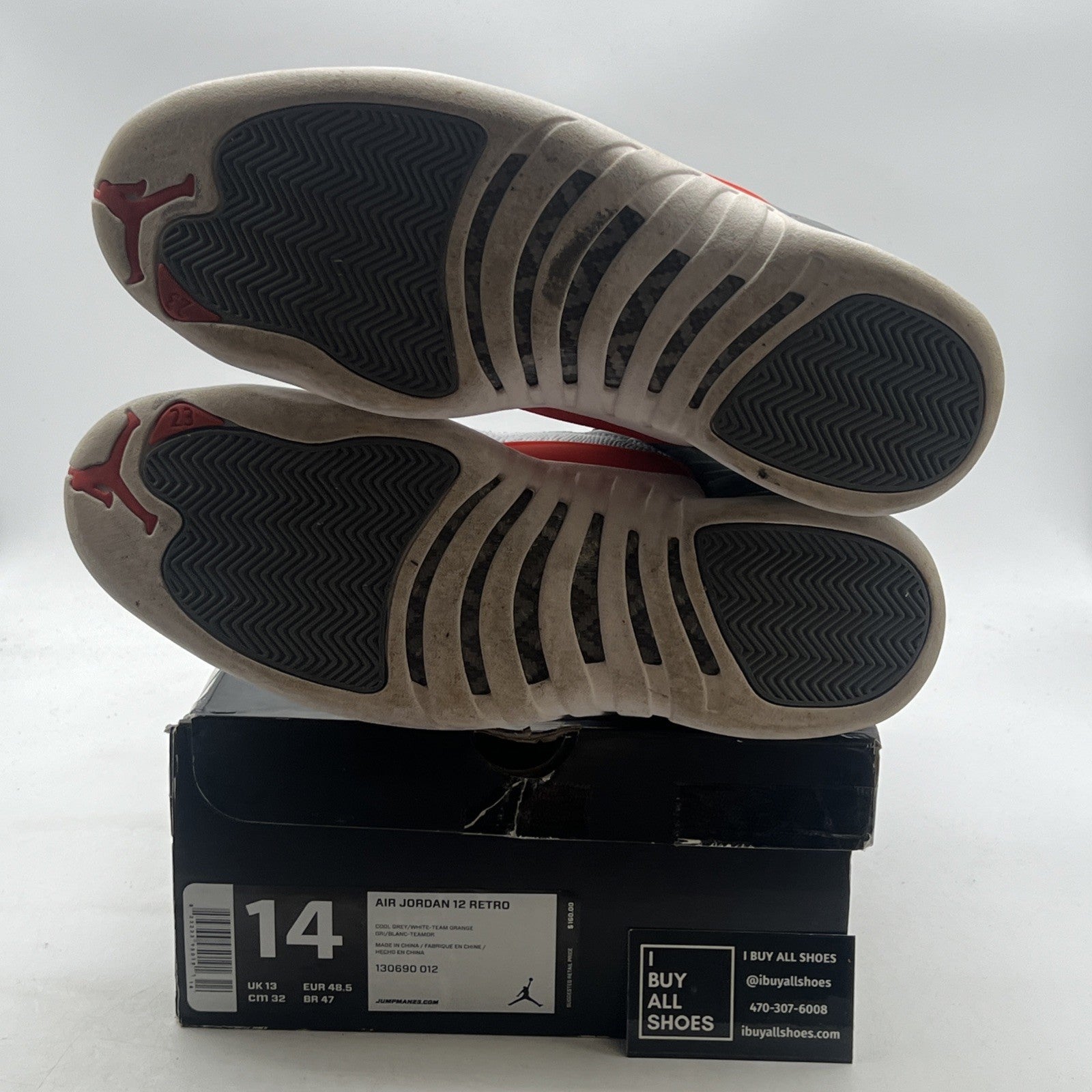 Size 14 - Air Jordan 12 Retro Cool Grey (130690-012)