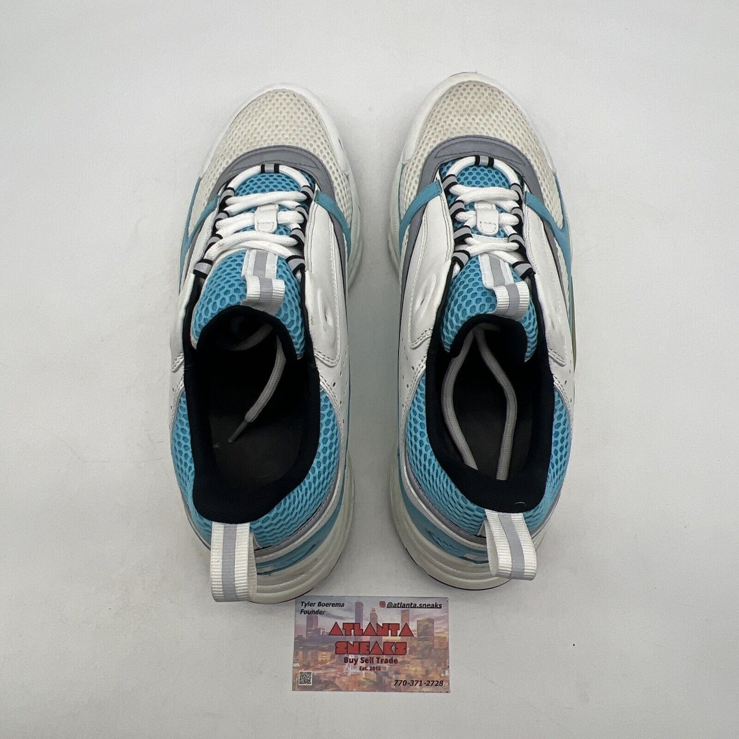 Size 10 - Dior B22 Sneaker ‘White Light Blue’ Grey Leather  (3SN231YKA-H560)