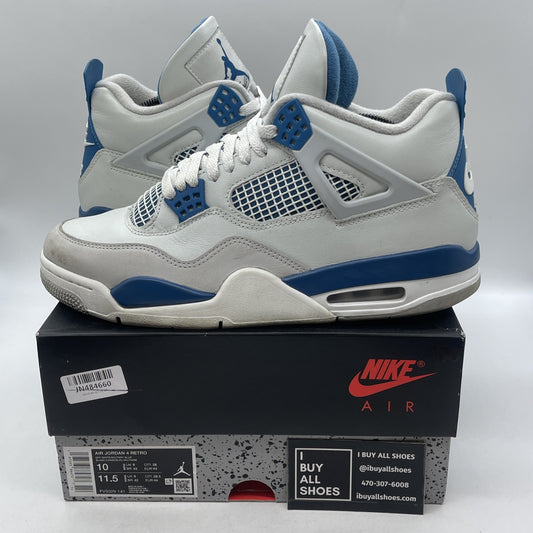 Size 10 - Air Jordan 4 Retro 2024 Military Blue (FV5029-141)