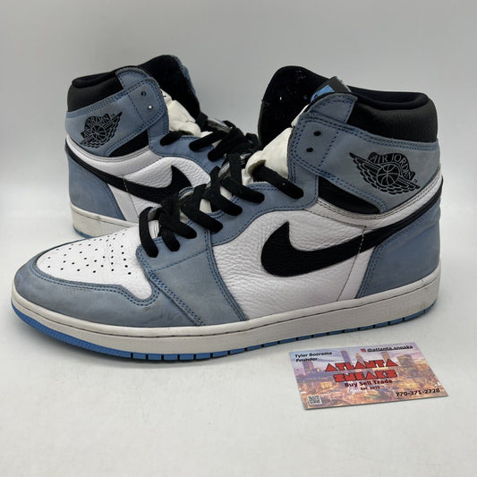 Size 14 - Jordan 1 Retro OG High University Blue White Black Suede (555088-134)