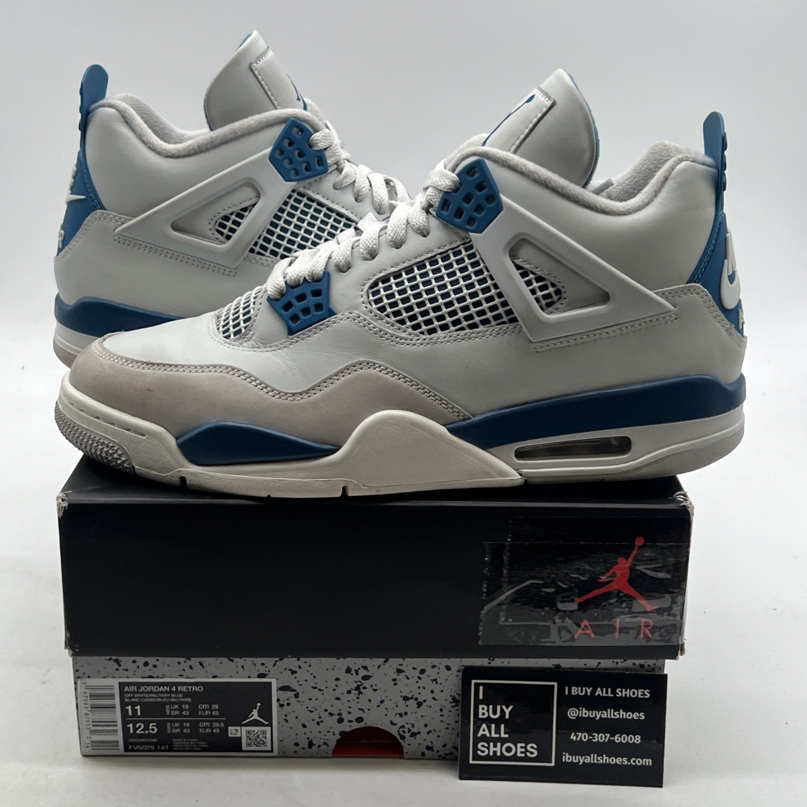 Size 11 - Air Jordan 4 Retro 2024 Military Blue (FV5029-141)