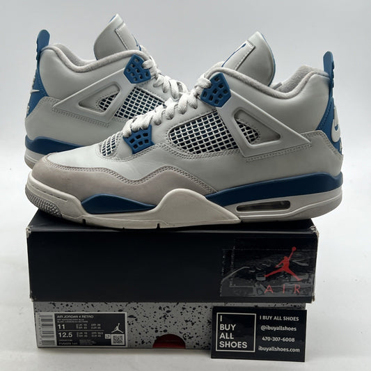 Size 11 - Air Jordan 4 Retro 2024 Military Blue (FV5029-141)