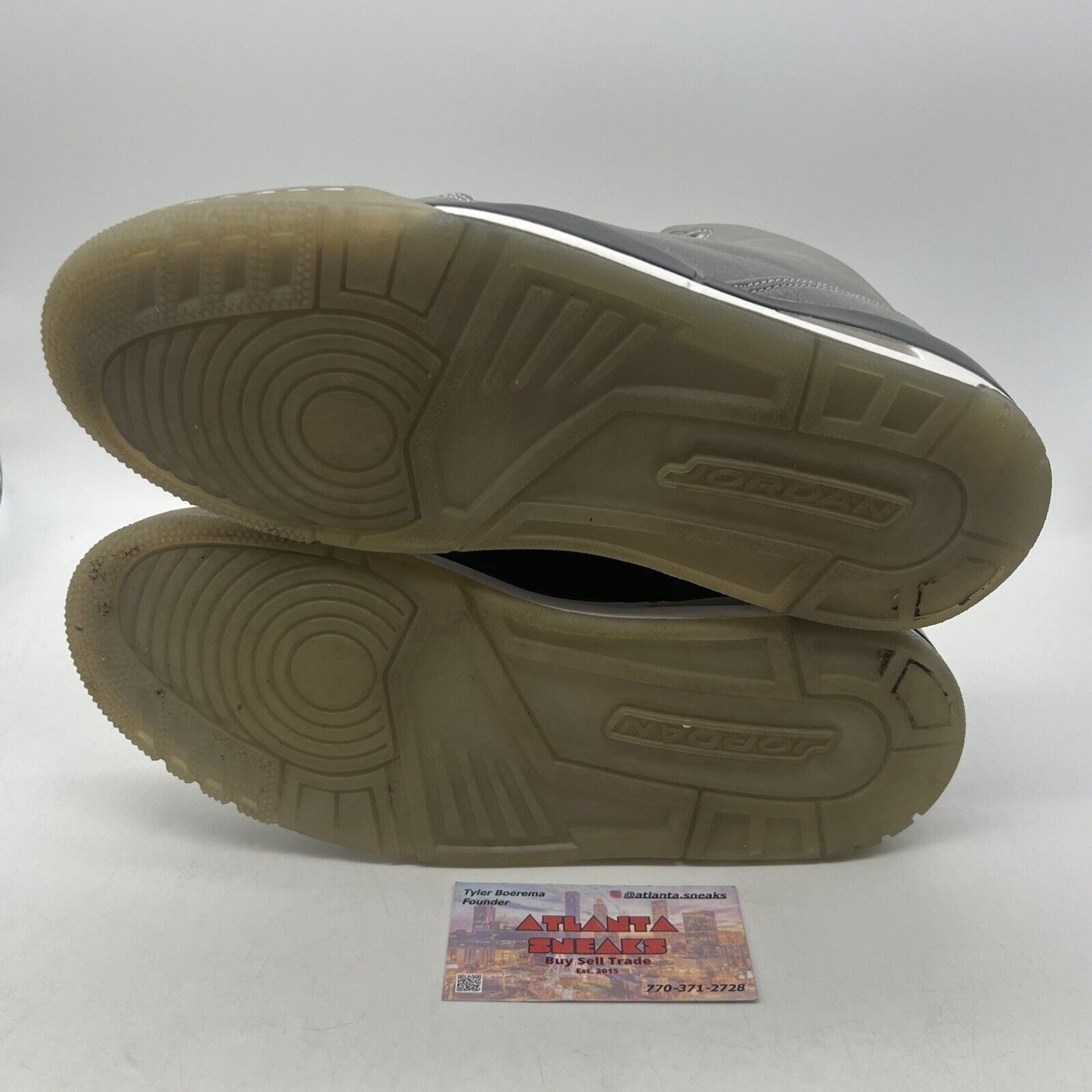 Size 8.5 - Air Jordan 3 5Lab3 Reflective Silver Black White (631603-003)