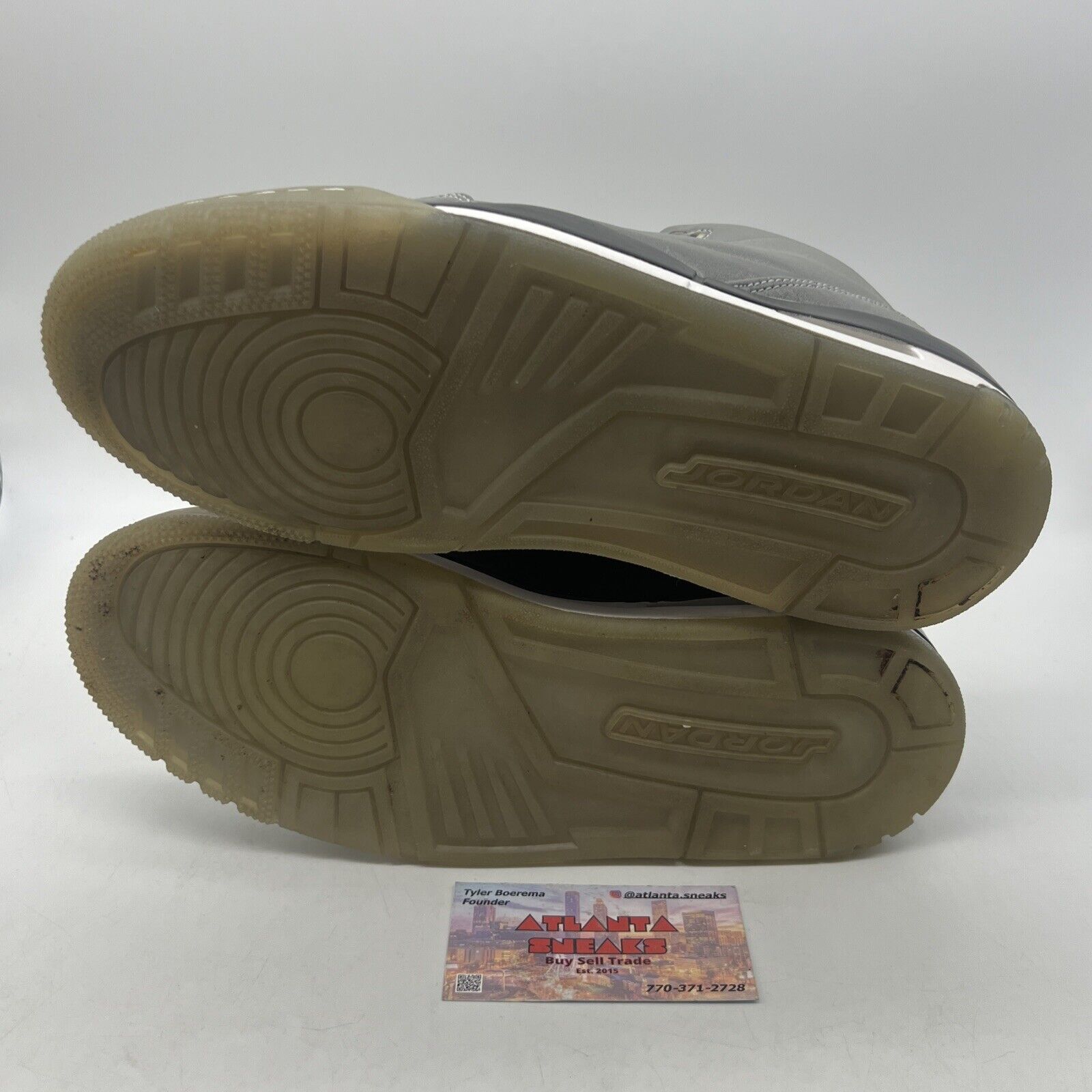Size 8.5 - Air Jordan 3 5Lab3 Reflective Silver Black White (631603-003)