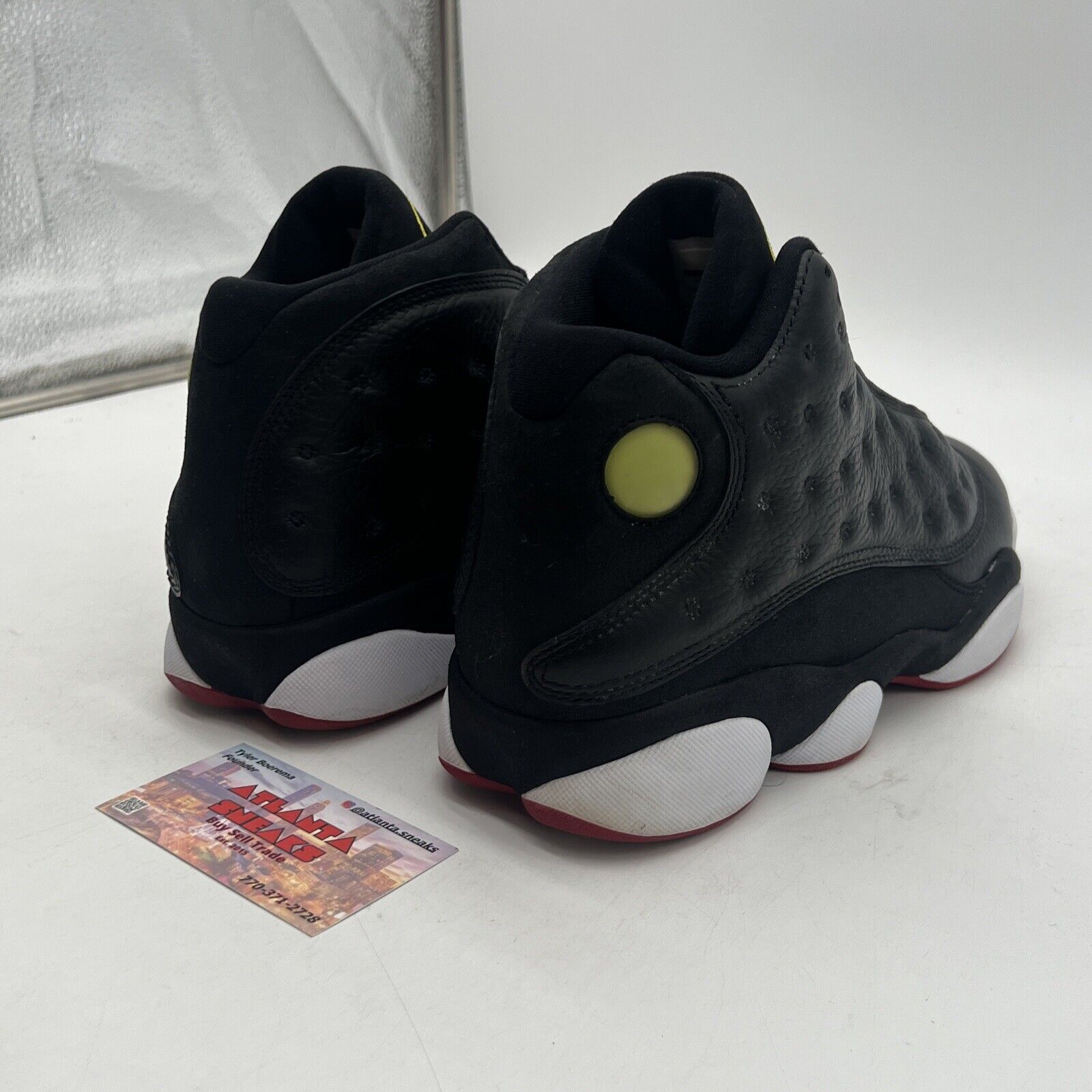 Size 9 - Air Jordan 13 Retro 2011 Playoff Black White Red Yellow (414571-001)