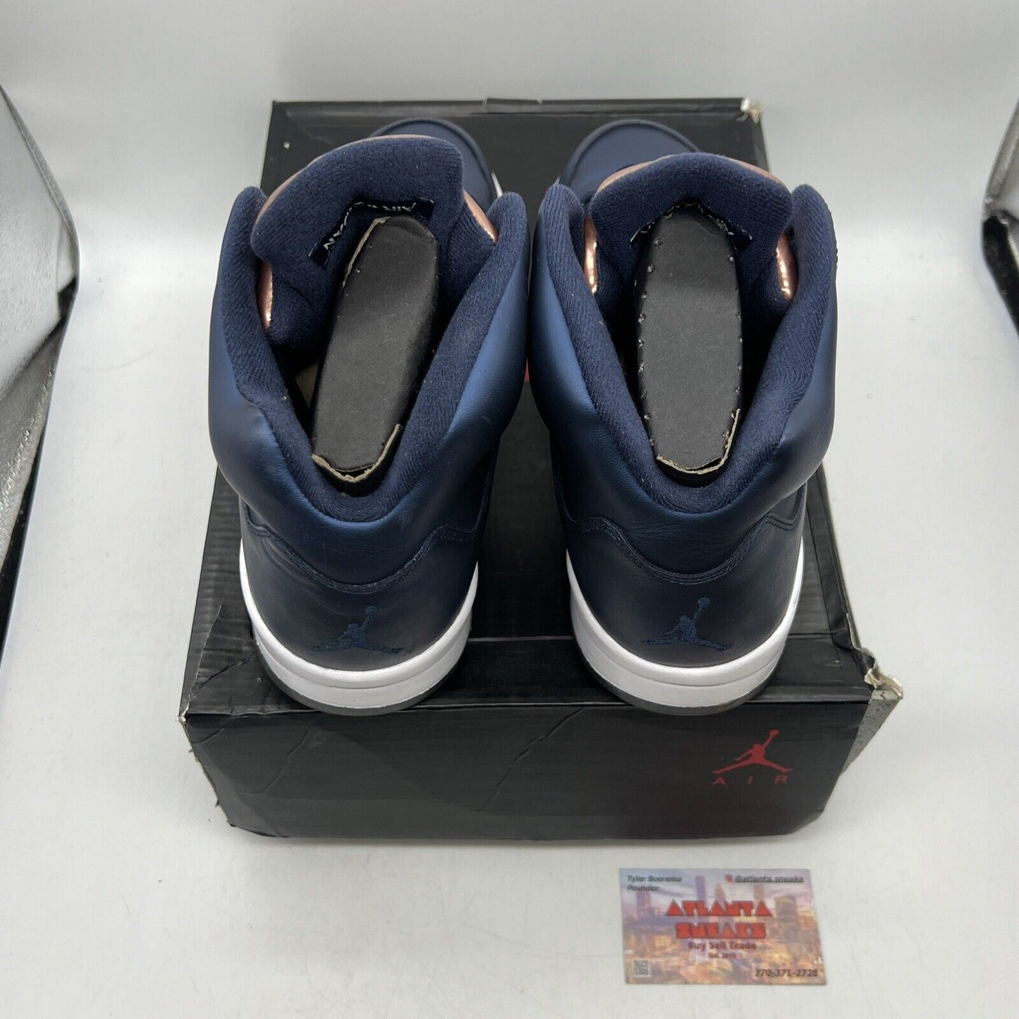 Size 11.5 - Air Jordan 5 Retro Bronze Navy White (136027-416)