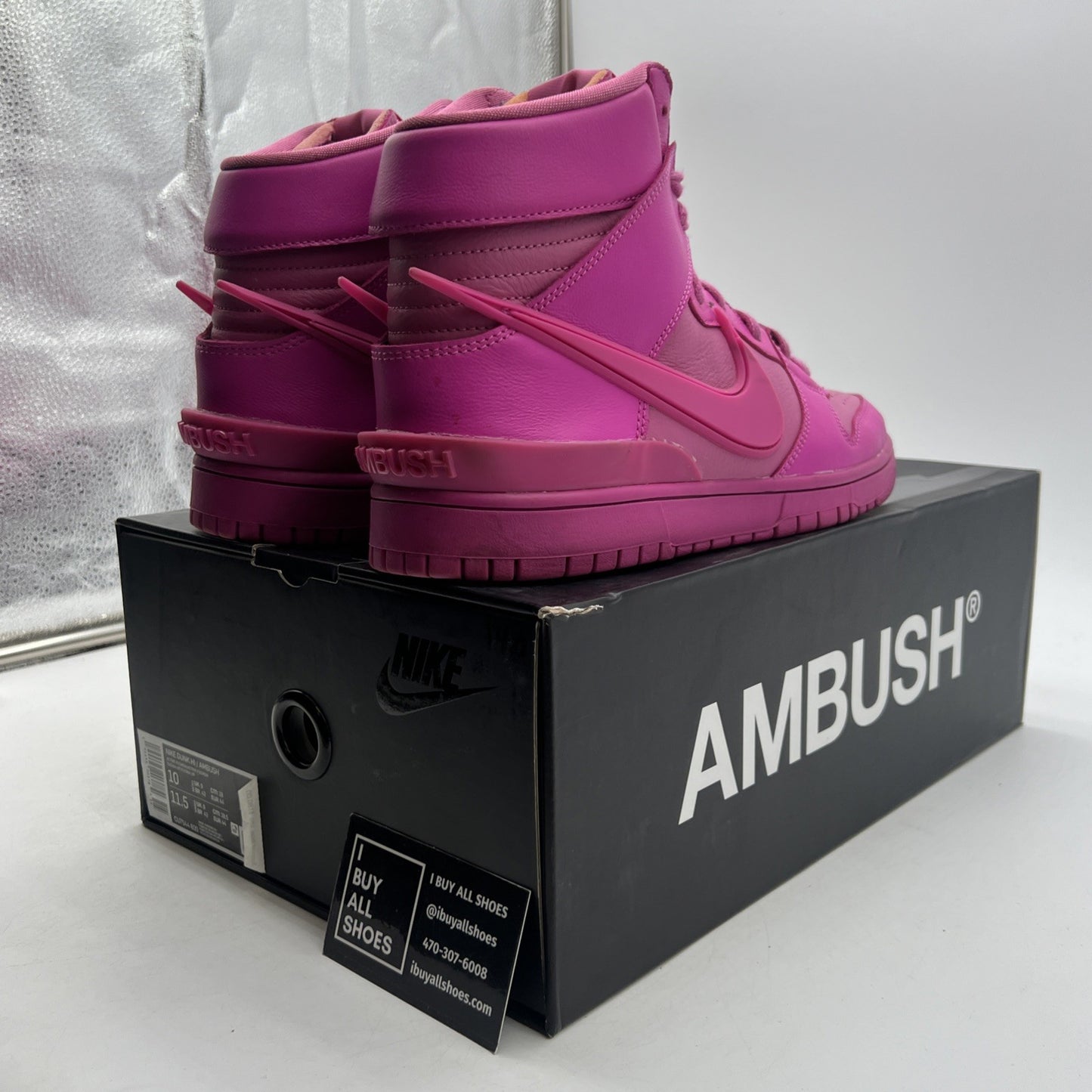 Size 10 - Nike AMBUSH x Dunk High Pink (CU7544-600)
