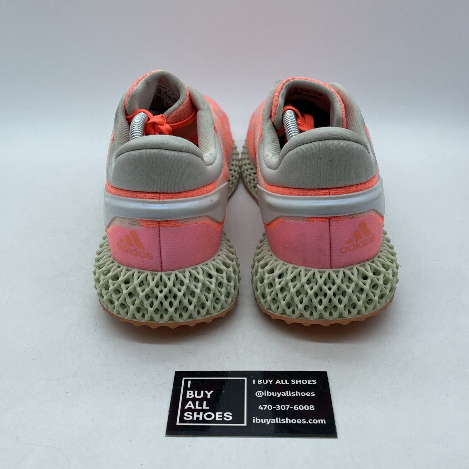 Size 12 - adidas 4D Runner Signal Coral Orange White Suede Leather (FW6838)
