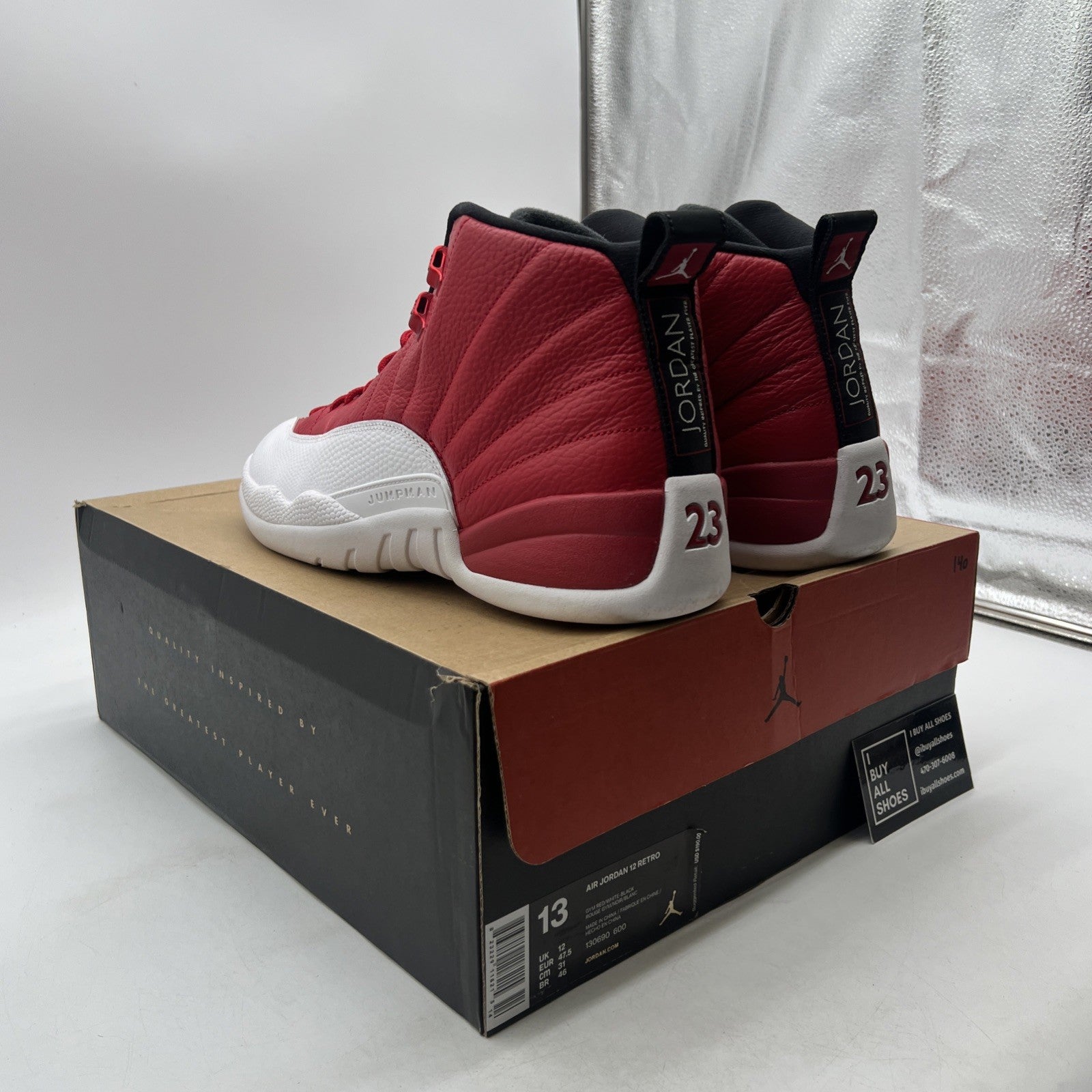 Size 13 - Air Jordan 12 Retro Gym Red (130690-600)