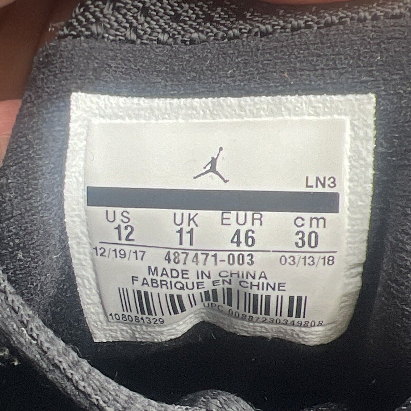 Size 12 - Air Jordan 14 Retro 2018 Last Shot (487471-003)