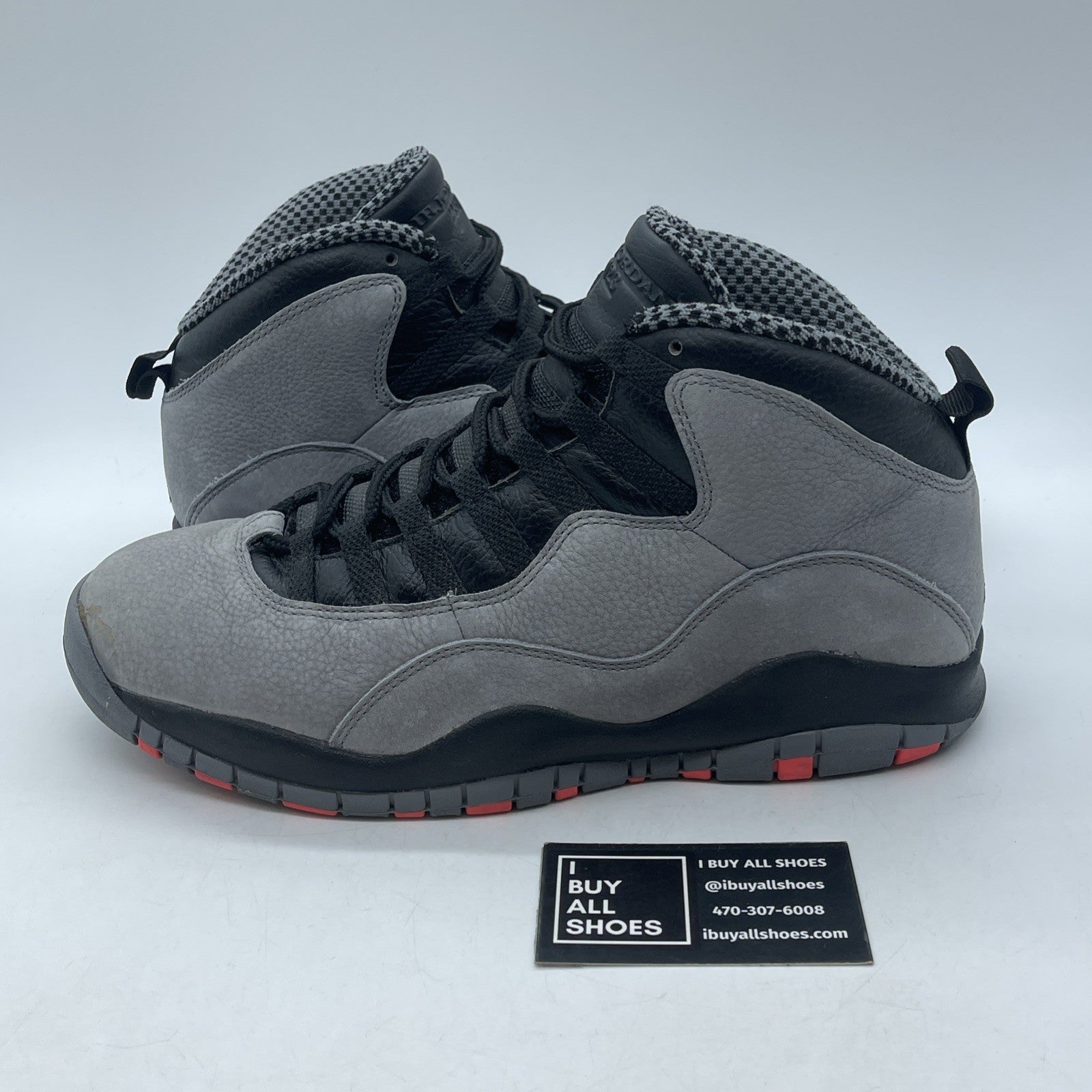 Size 10.5 - Air Jordan 10 Retro Cool Grey Black Suede Leather (310805-023)