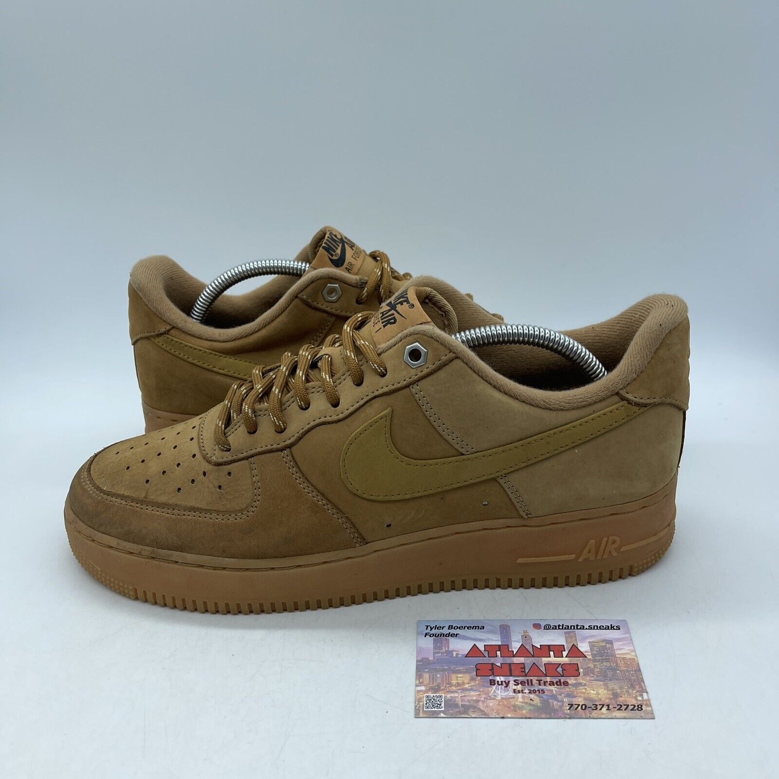 Size 10 - Nike Air Force 1 Low Flax Brown Suede (CJ9179-200)