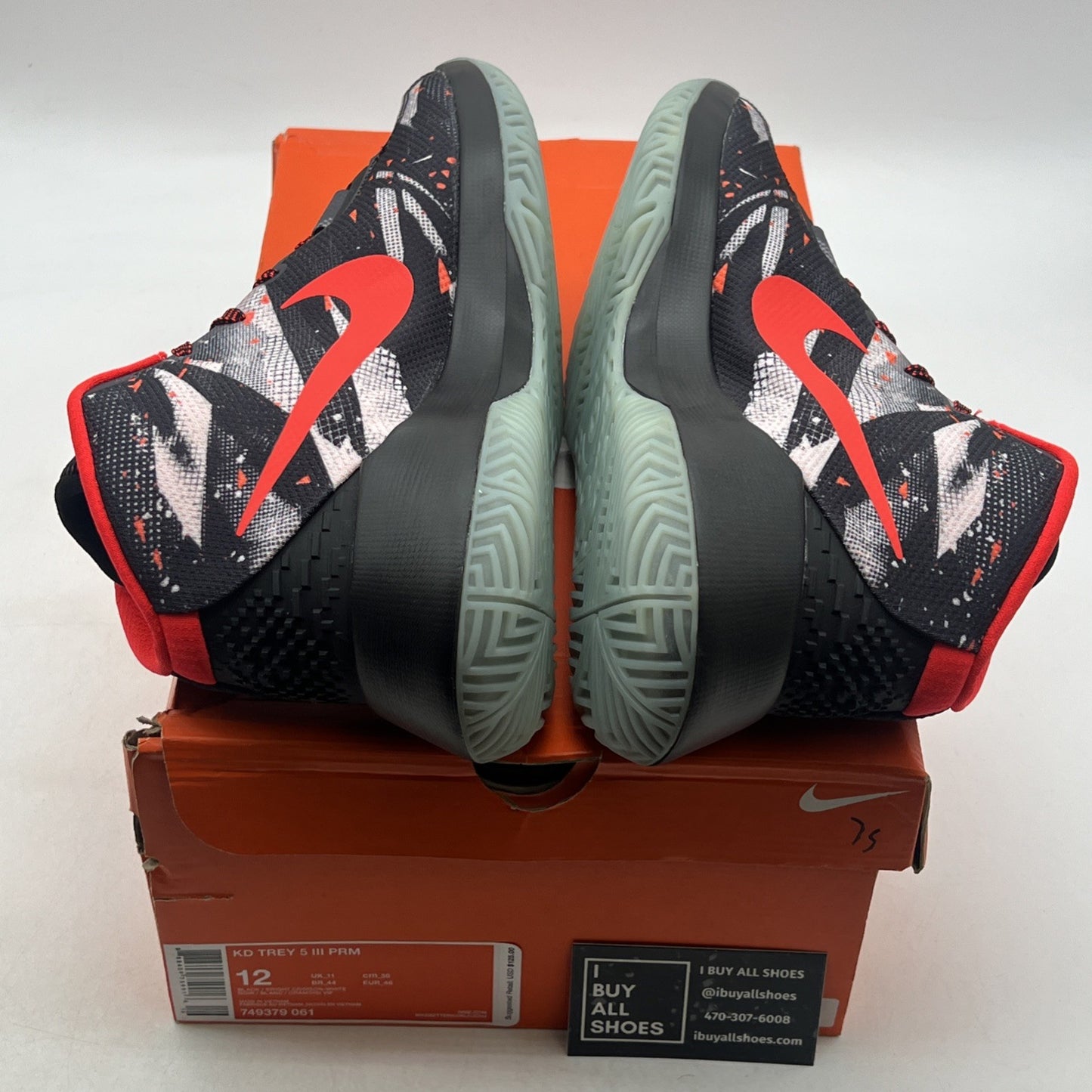 Size 12 - Nike KD Trey 5 III PRM Bright Crimson (749379-061)