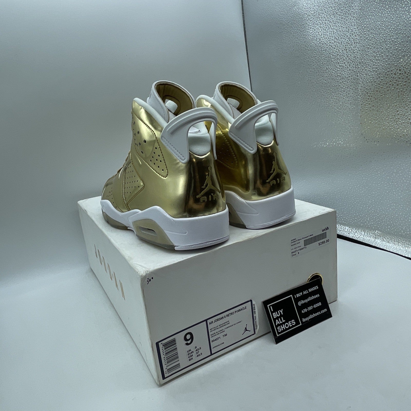 Size 9 - Air Jordan 6 Retro Pinnacle (854271-730)