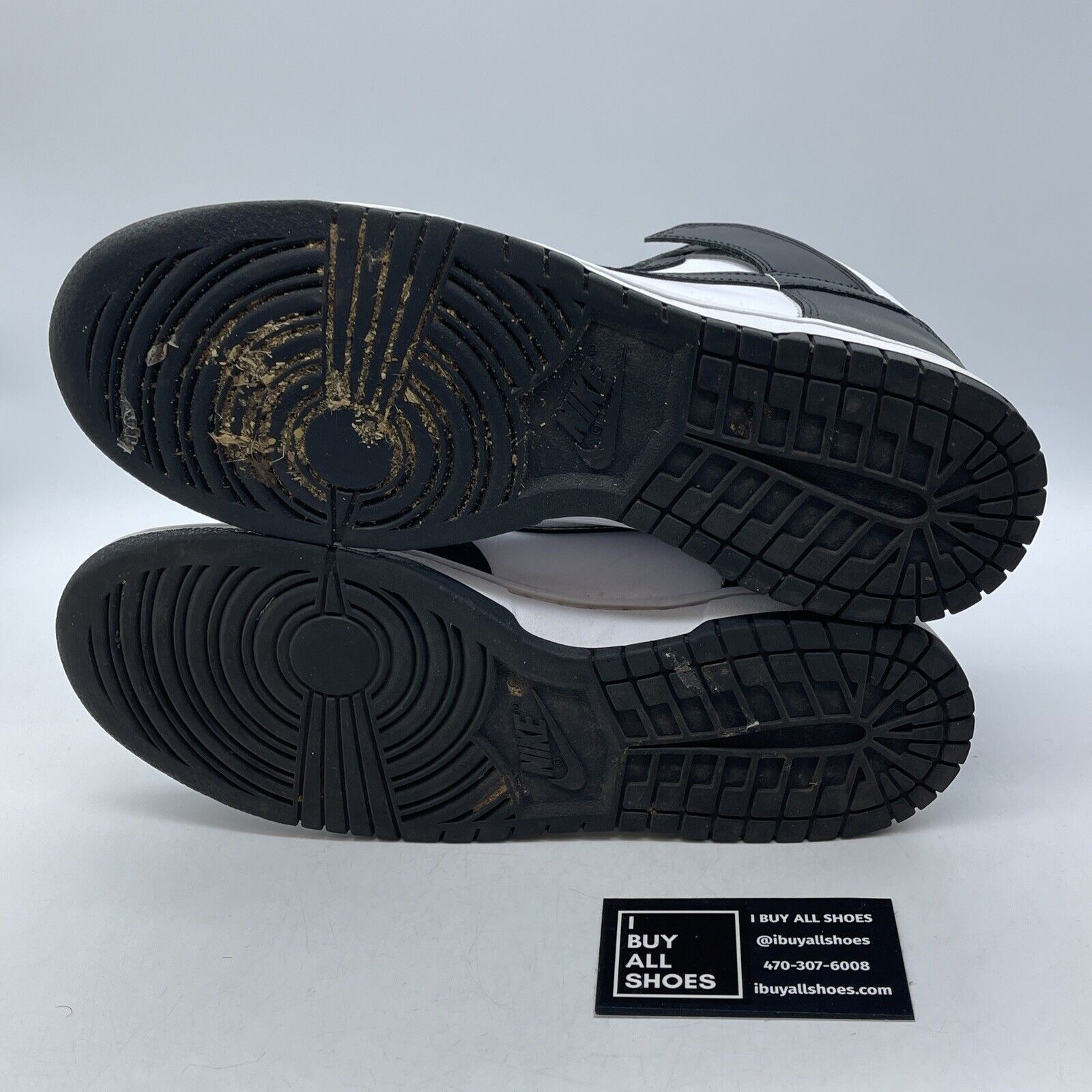 Size 10 - Nike Dunk High Black White Leather (DD1399-105)