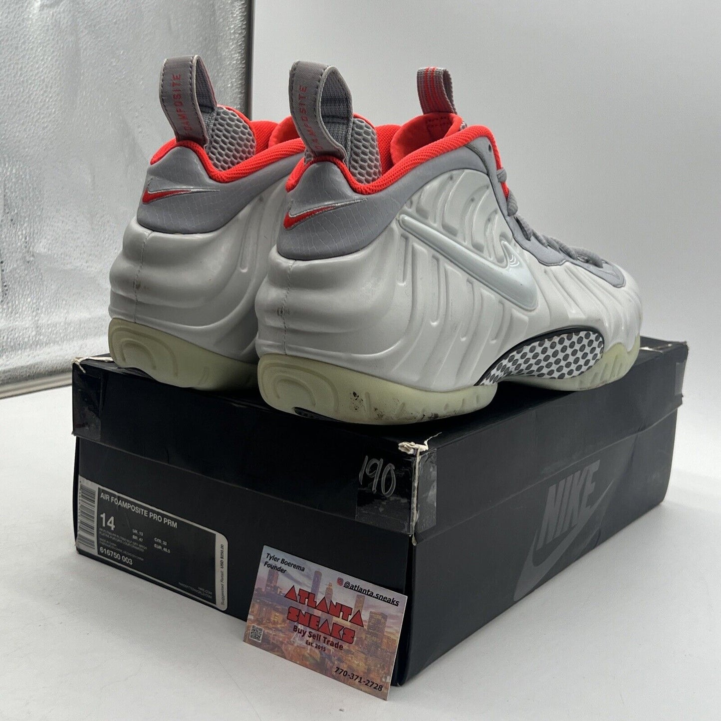 Size 14 - Nike Air Foamposite Pro Premium Pure Platinum (616750-003)