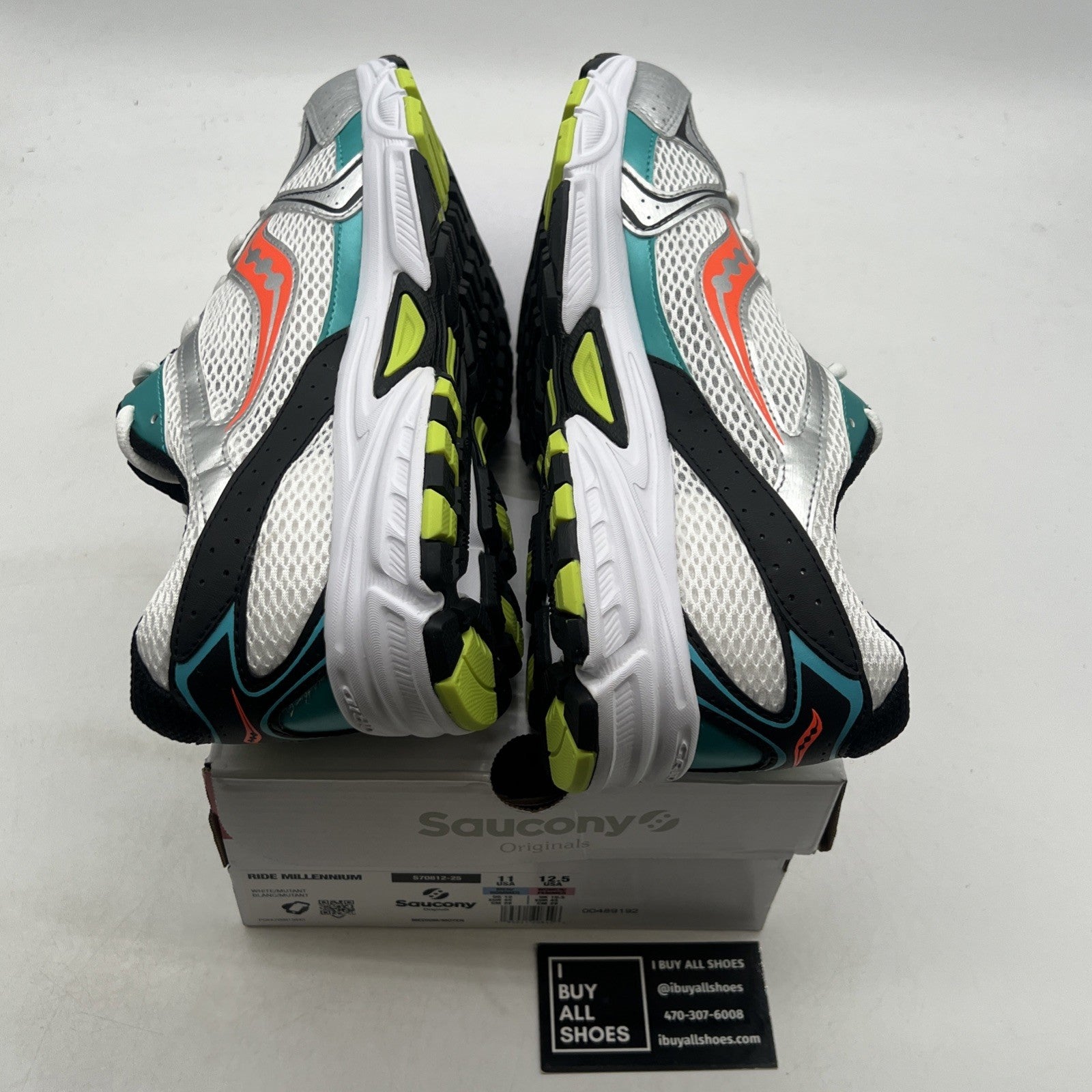Size 11 - Saucony Grid Ride Millennium White Multi-Color (S70812-25)