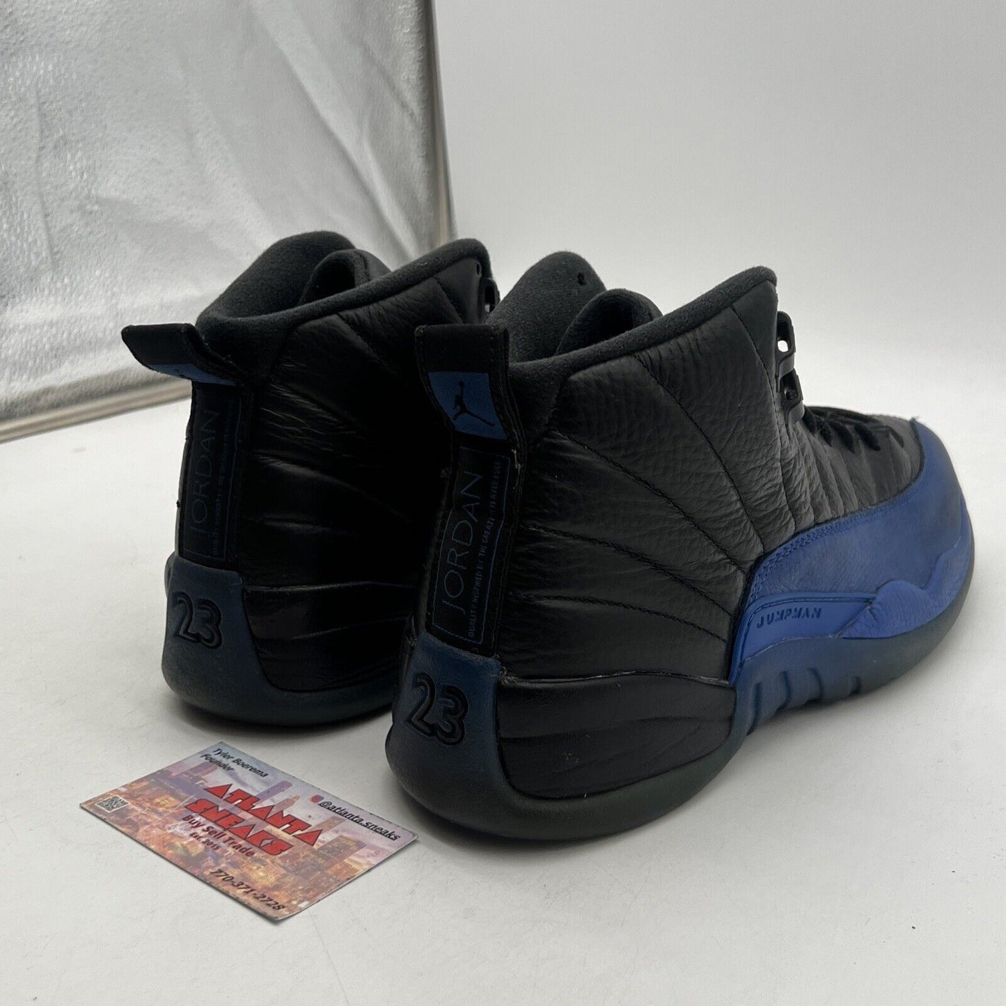 Size 9 - Air Jordan 12 Retro Game Royal Black Blue Leather (130690-014)