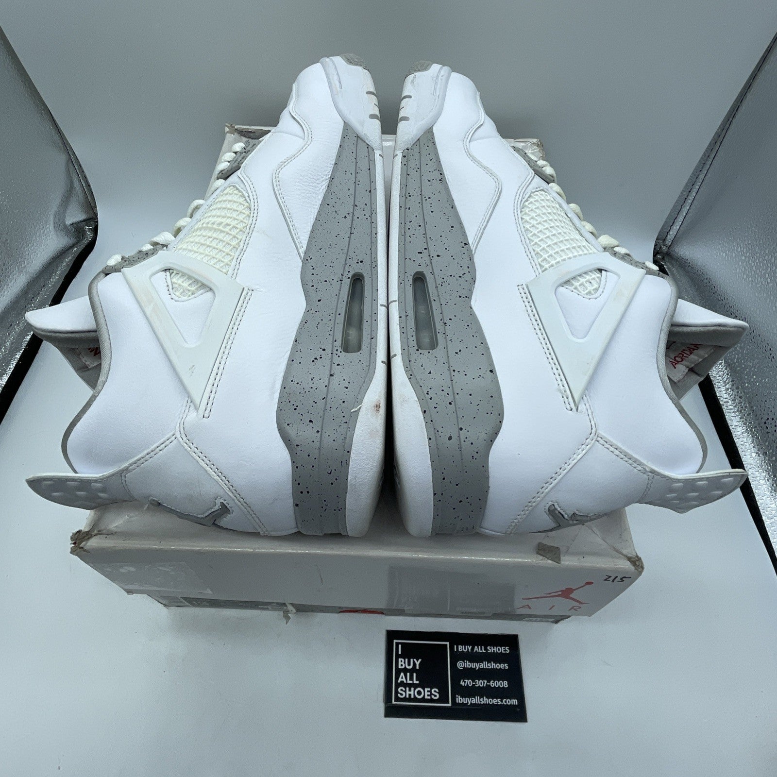 Size 13 - Air Jordan 4 Retro Mid White Oreo (CT8527-100)