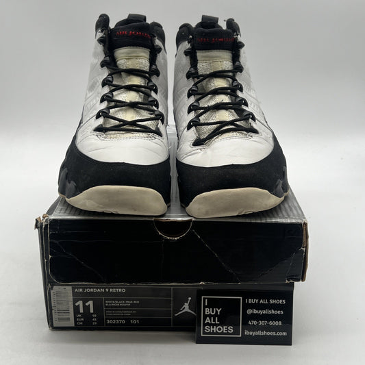 Size 11 - Air Jordan 9 Retro 2002 White Black Red (302370-101)